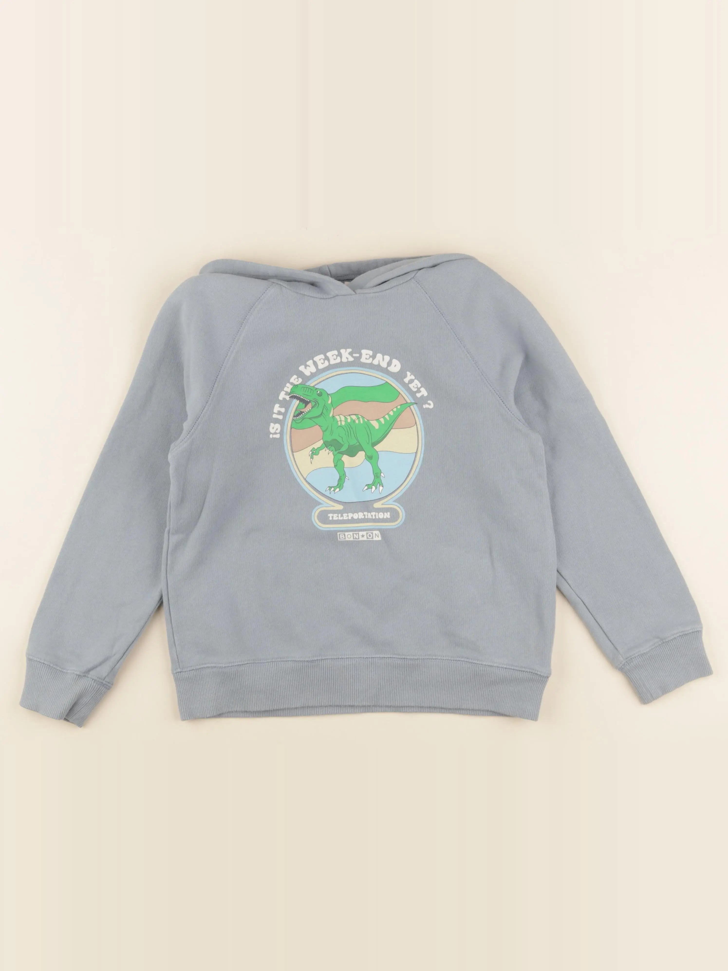 Bonton - sweat bleu - 8 ans