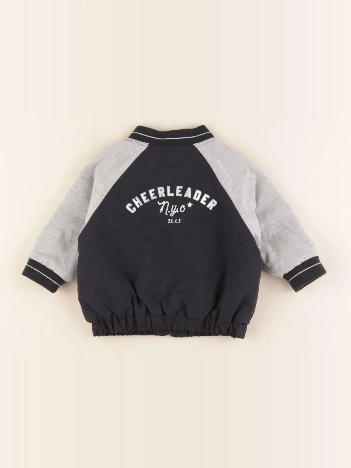 IKKS - veste imprimé au dos, doublé argent - 6 mois
