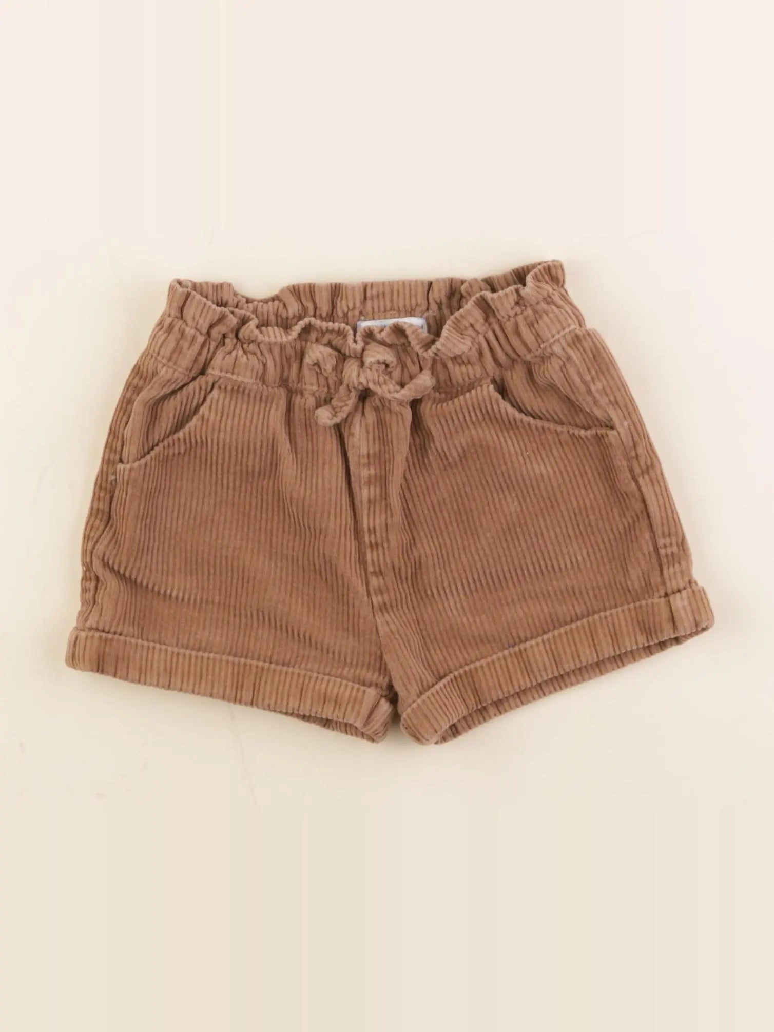 Vertbaudet - short marron - 18 mois