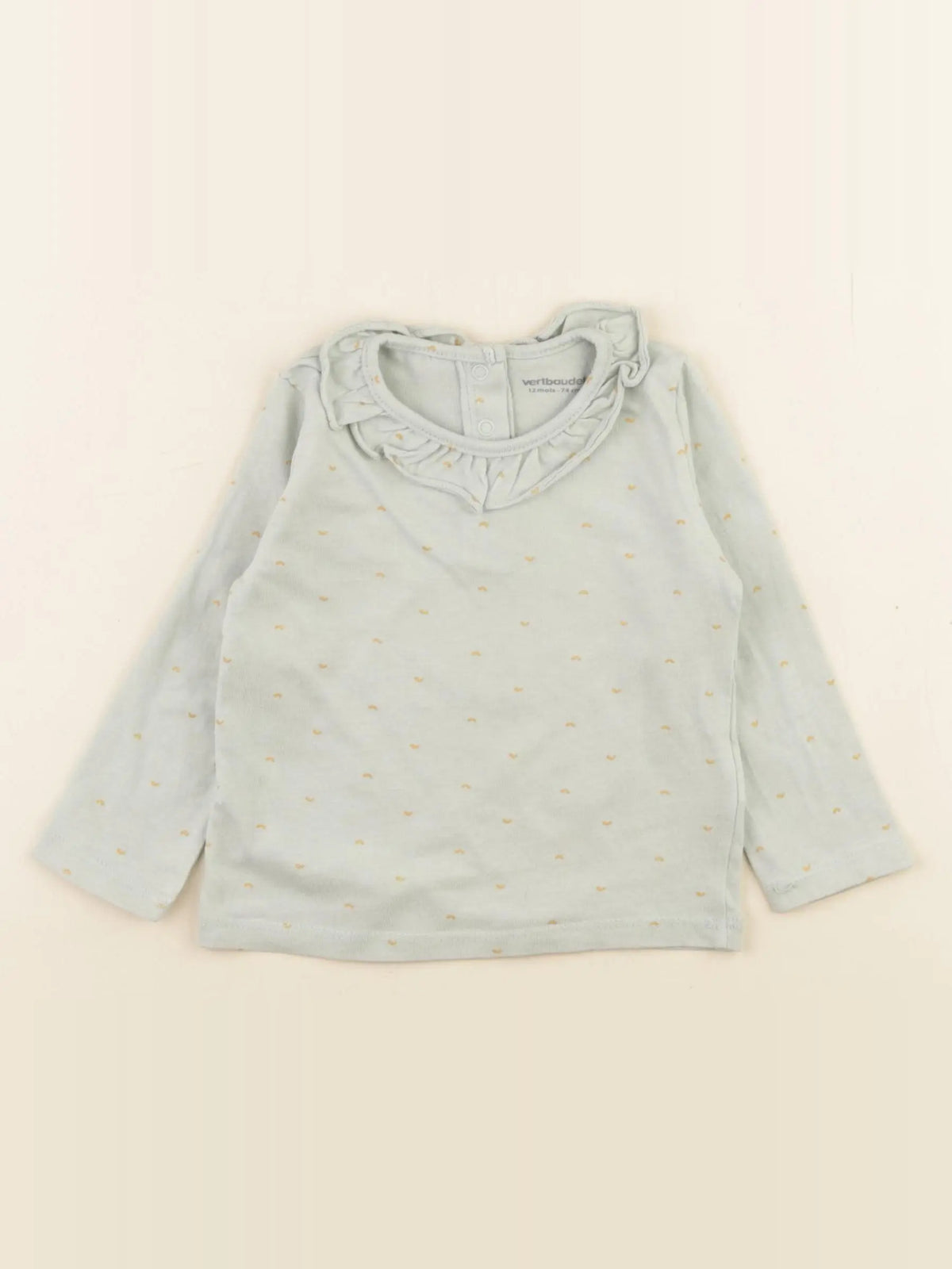 Vertbaudet - tee-shirt vert - 12 mois