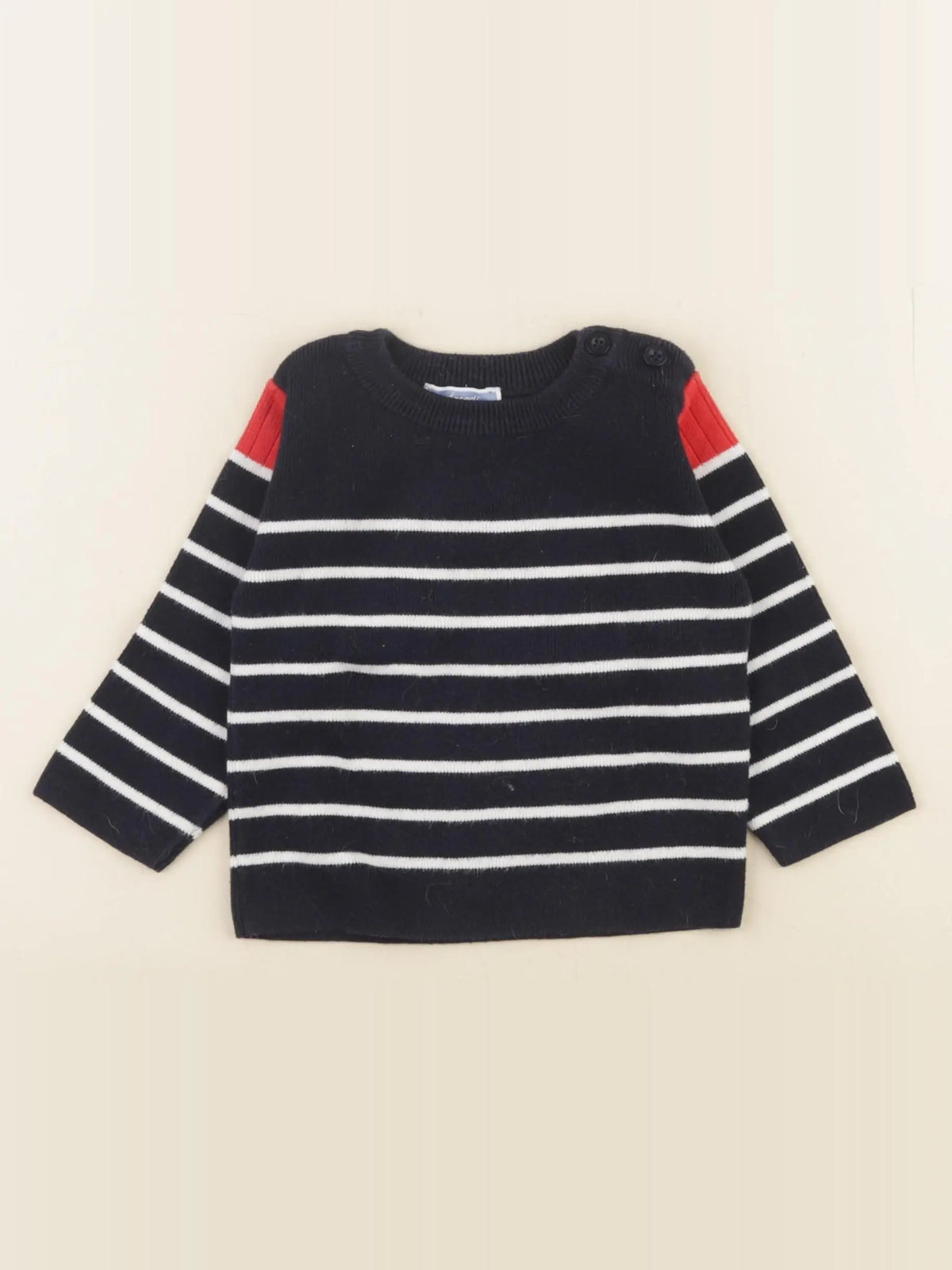 Jacadi - pull bleu - 12 mois