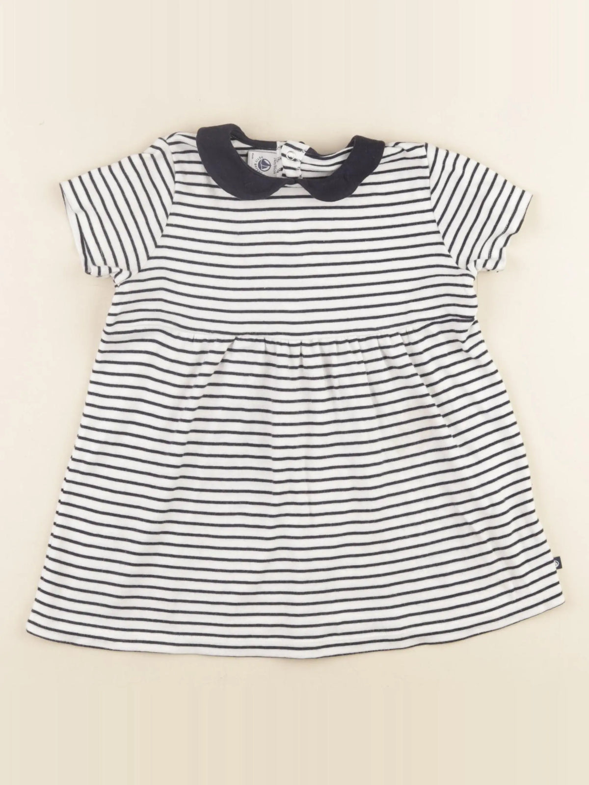 Petit Bateau - robe bleu - 24 mois