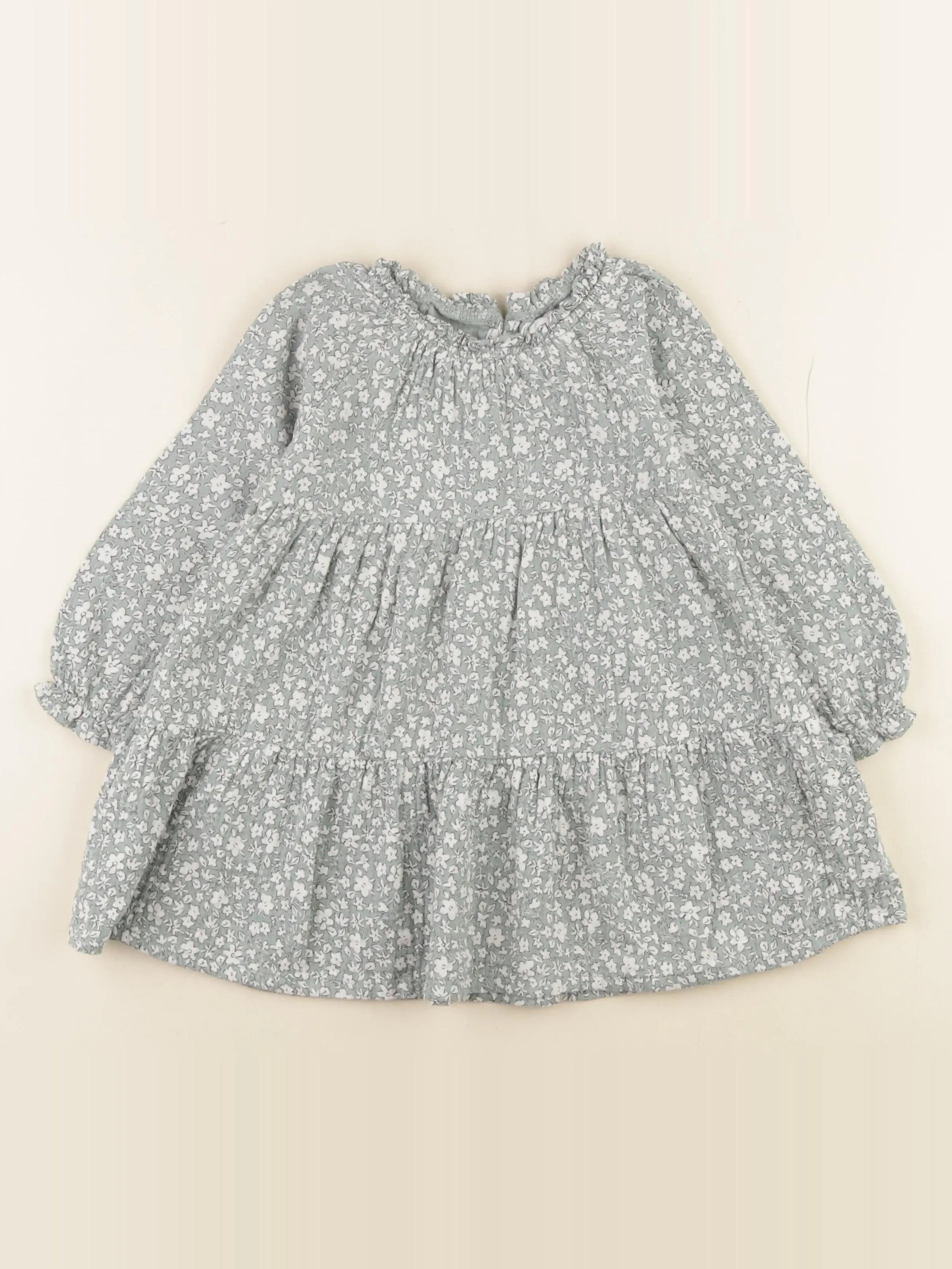 Vertbaudet - robe vert - 36 mois