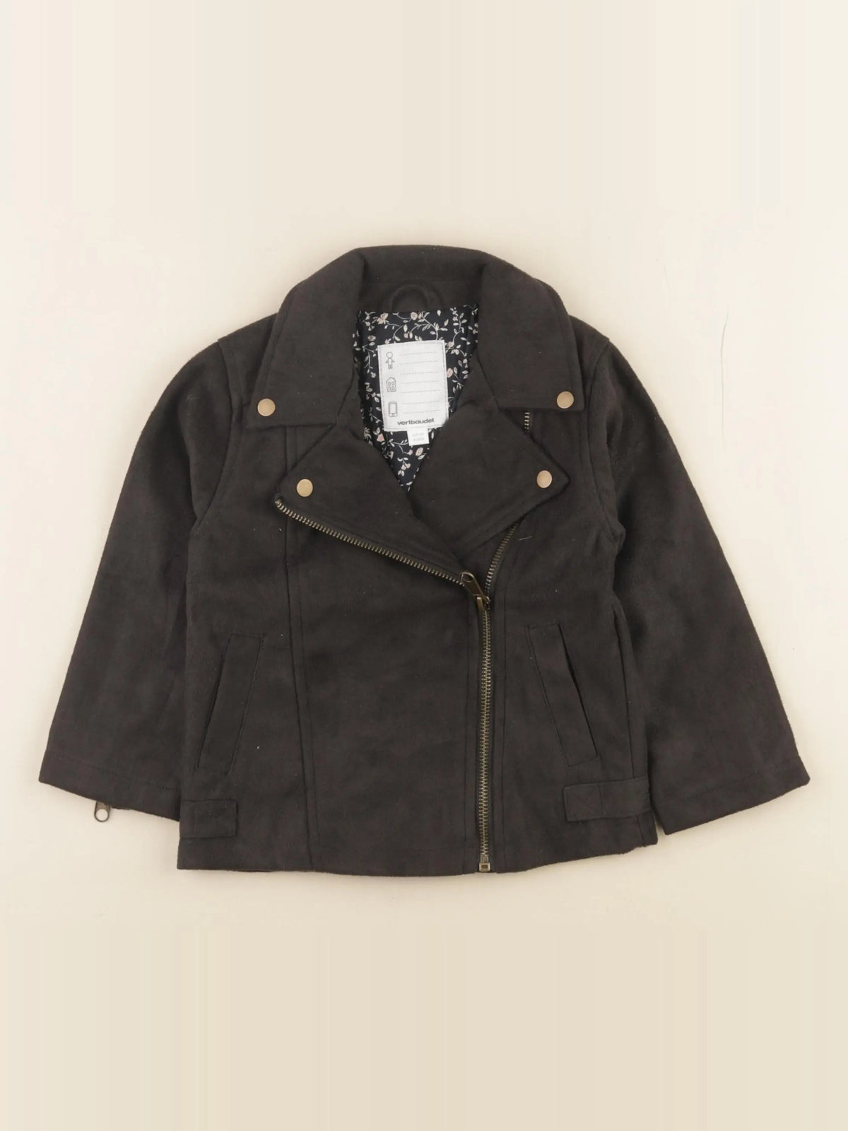 Vertbaudet - veste noir - 4 ans