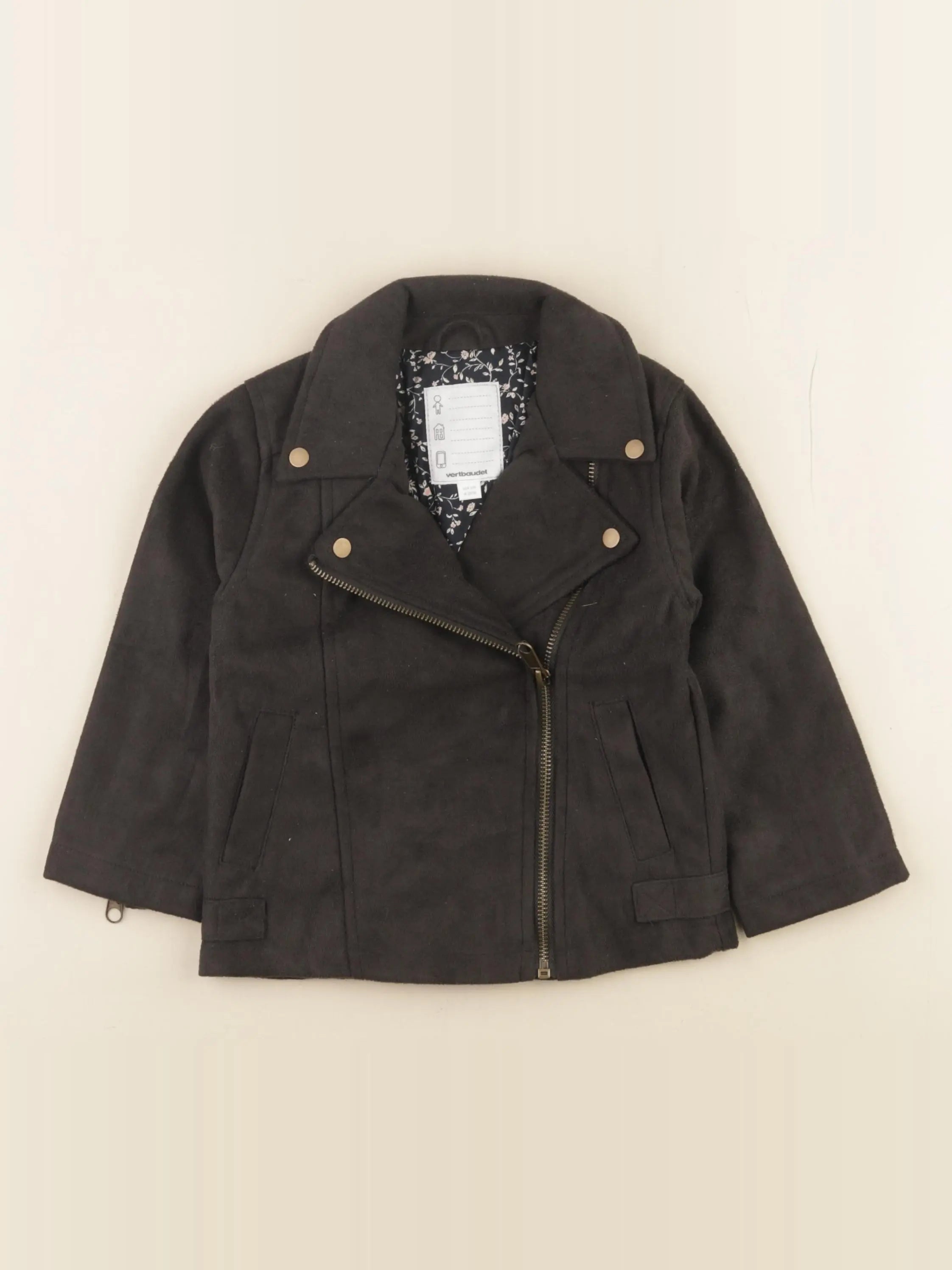 Vertbaudet - veste noir - 4 ans