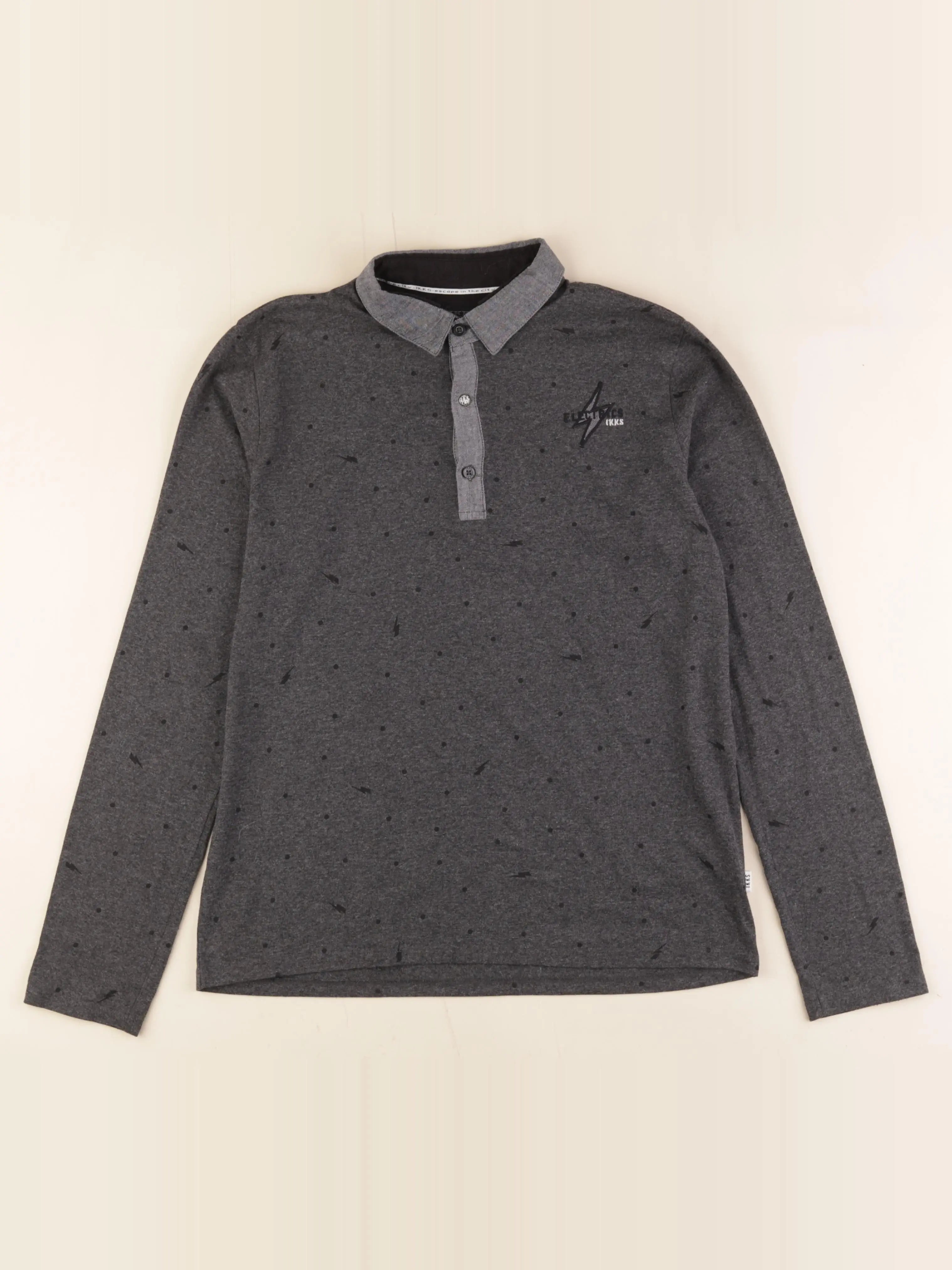 IKKS - polo gris - 14 ans