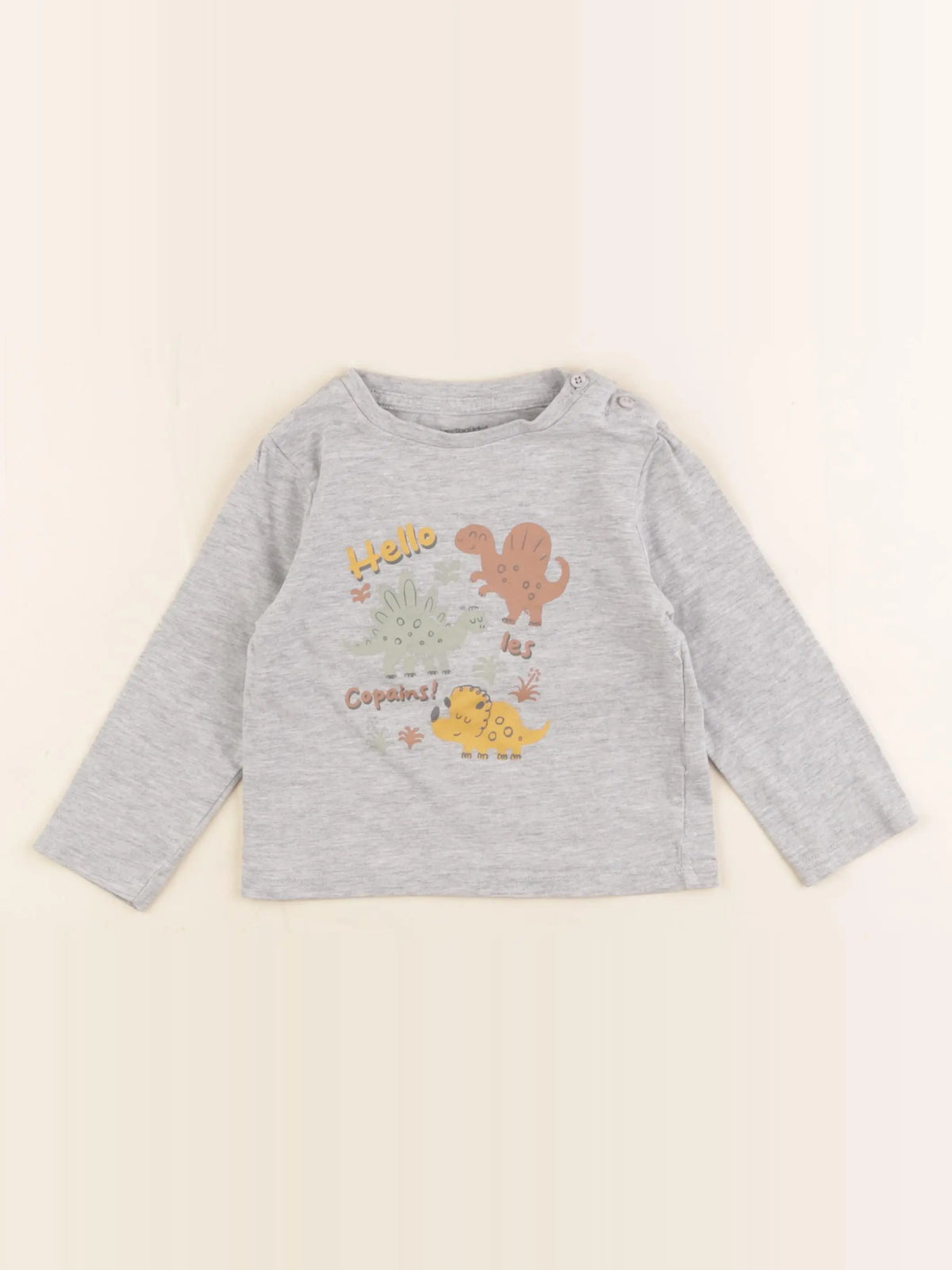 Vertbaudet - tee-shirt gris - 18 mois