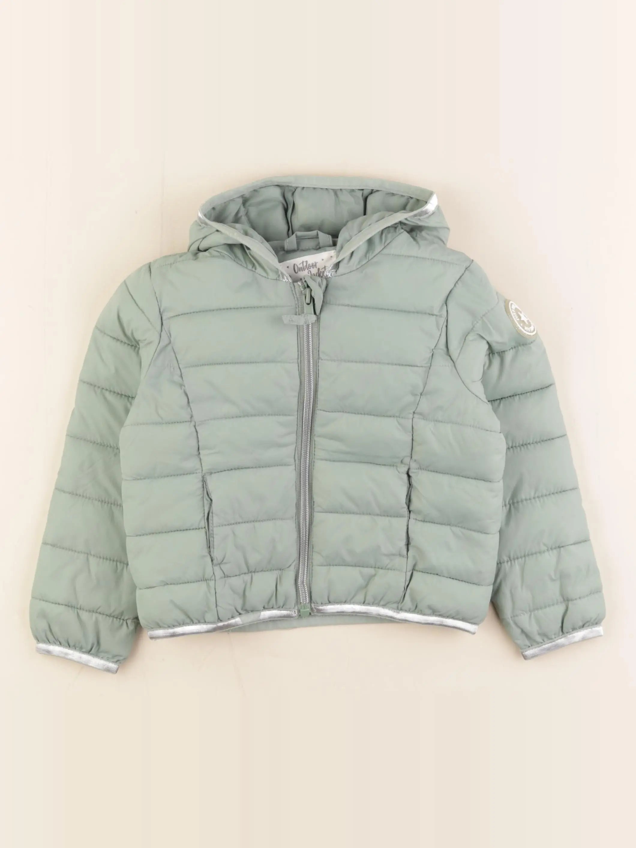 Vertbaudet - doudoune vert - 3 ans