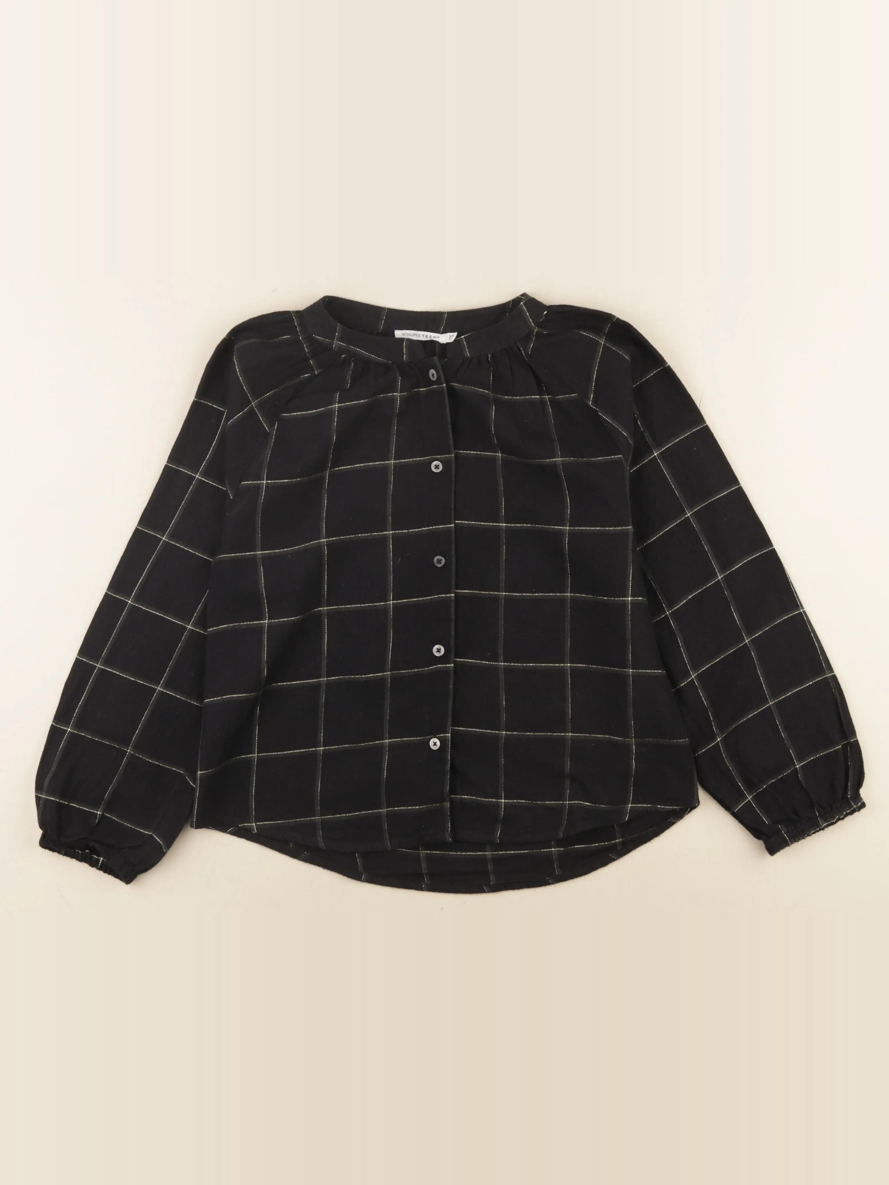 Monoprix - blouse noir, or - 10 ans