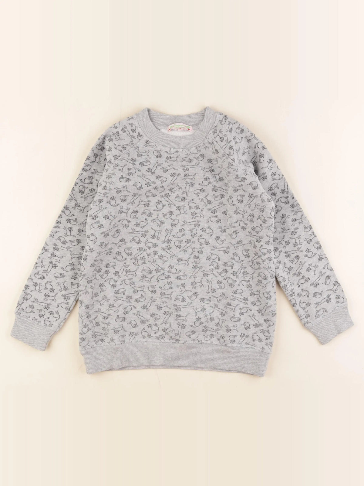Bonpoint - sweat gris - 8 ans