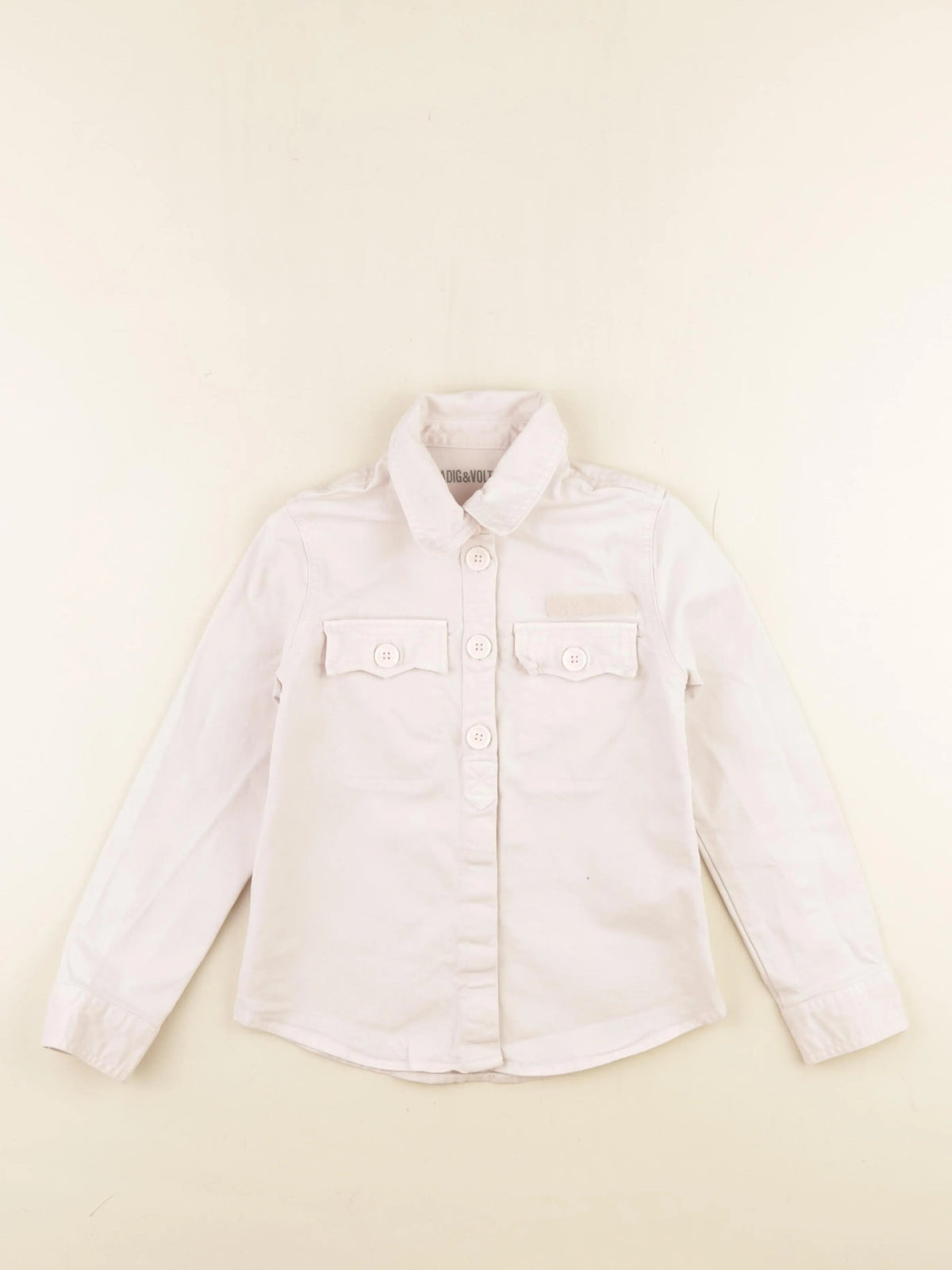 Zadig & Voltaire - chemise imprimé au dos rose - 6 ans
