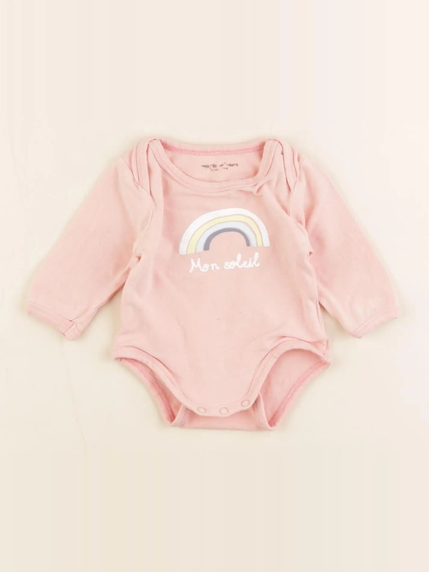 Vertbaudet - body rose - 1 mois