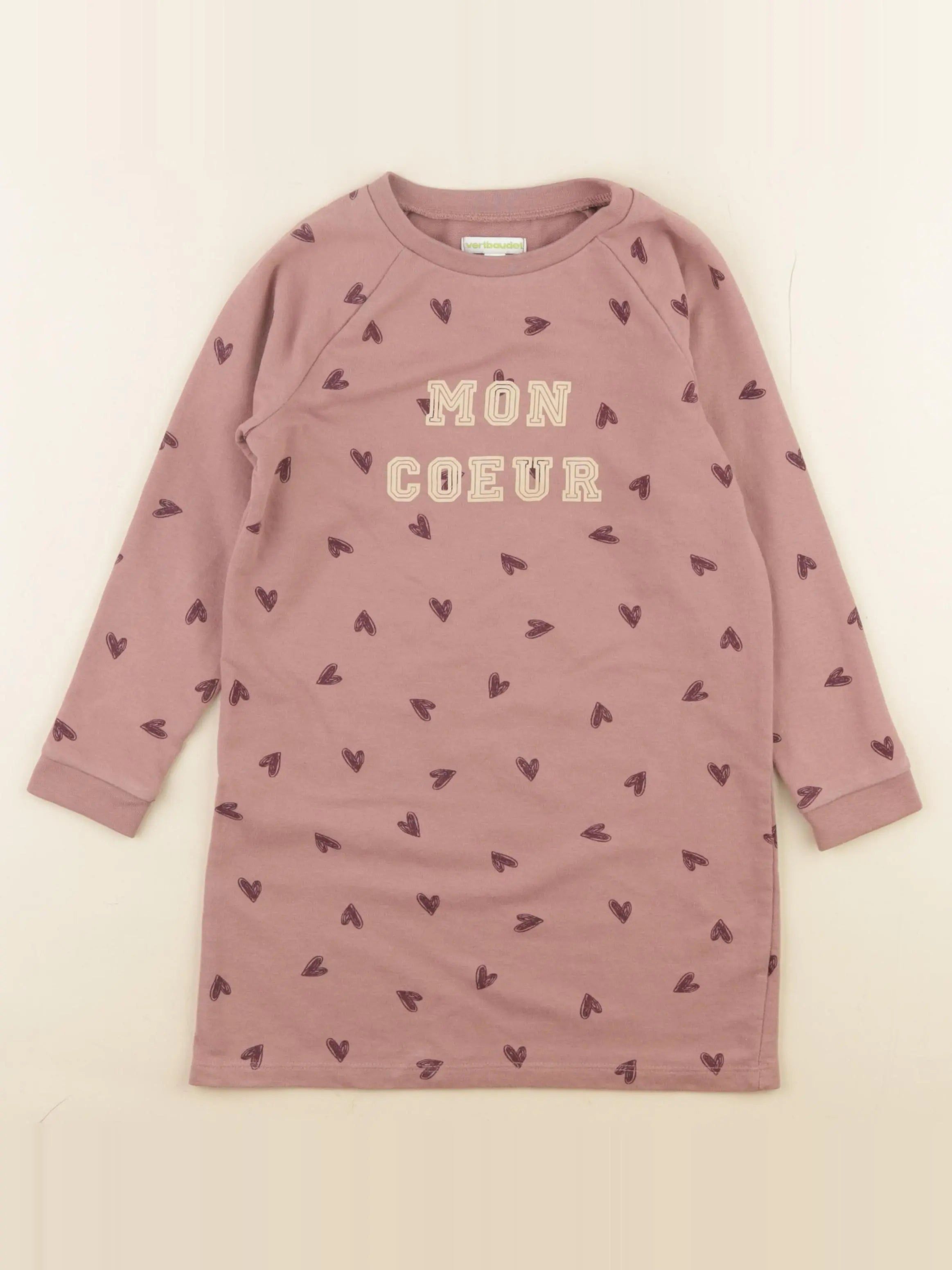Vertbaudet - robe rose, multicolore - 5 ans