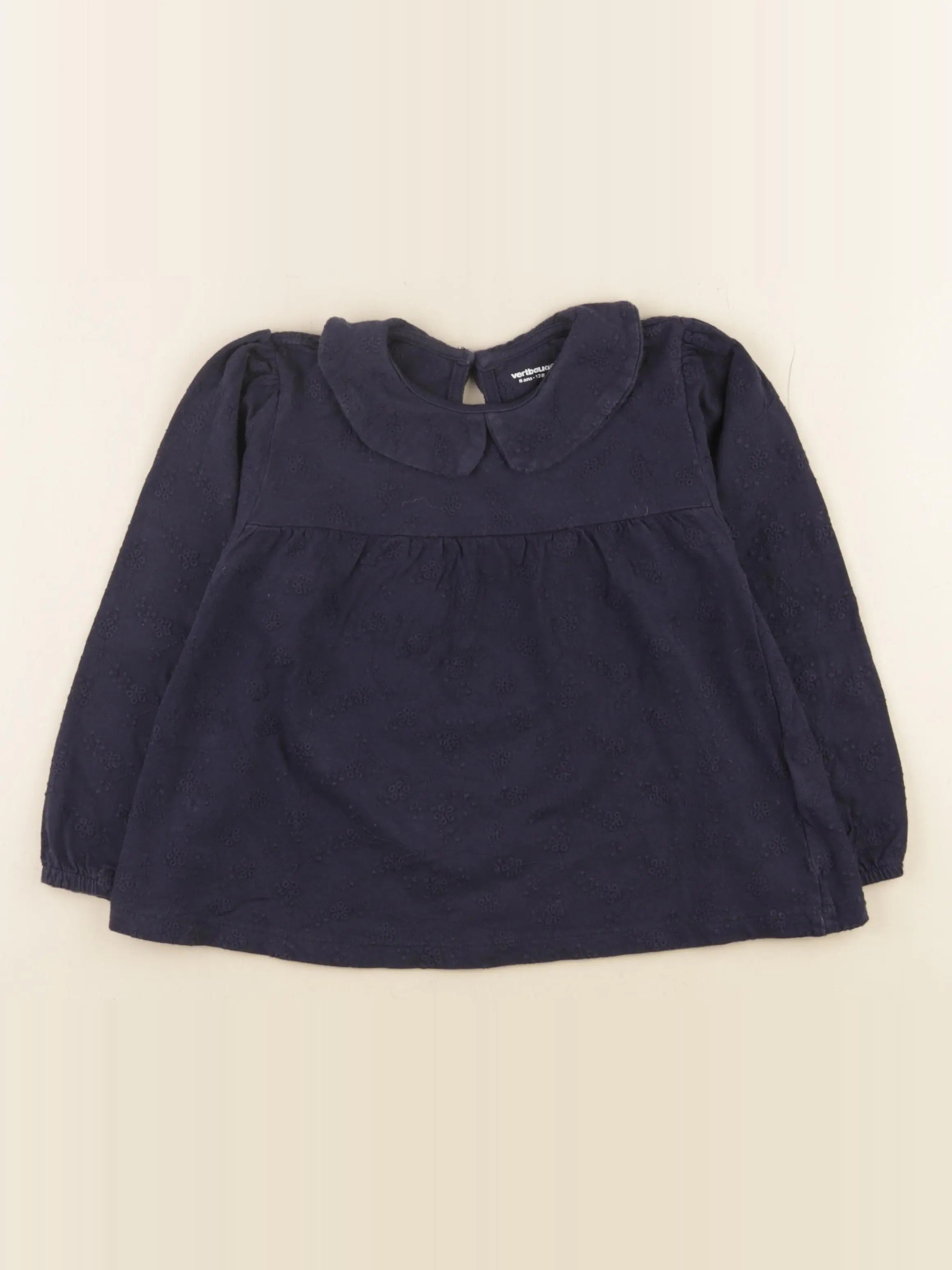 Vertbaudet - blouse bleu - 8 ans