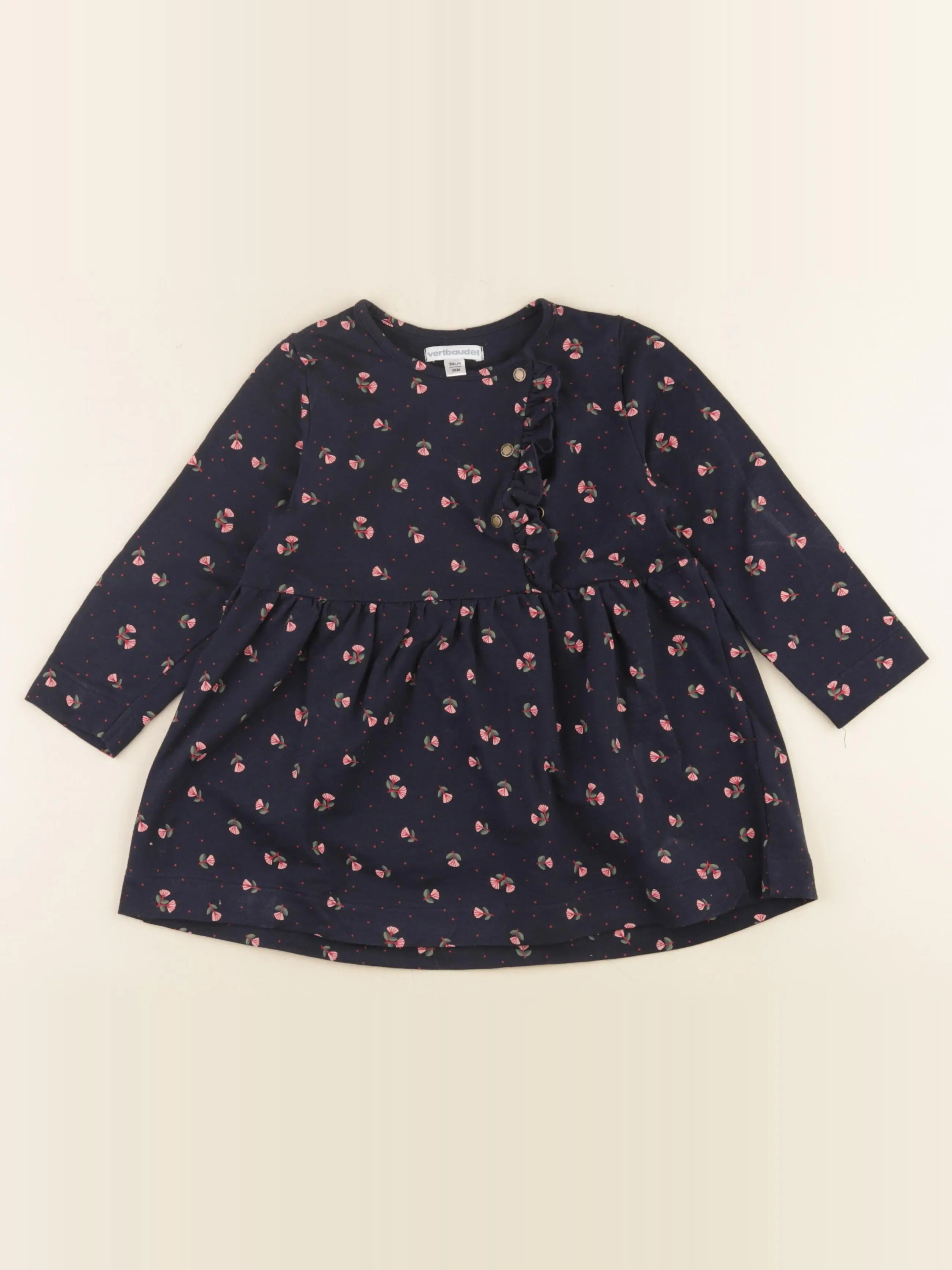 Vertbaudet - robe bleu - 36 mois