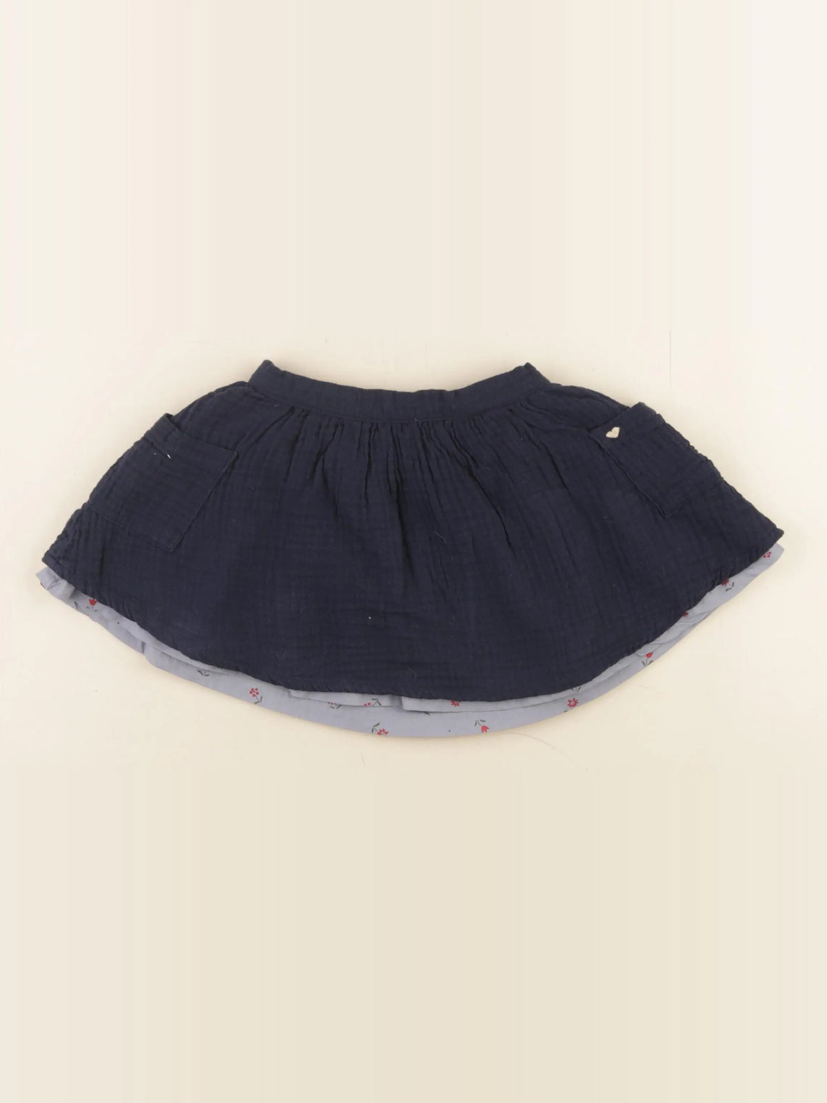 Vertbaudet - jupe bleu - 3 ans