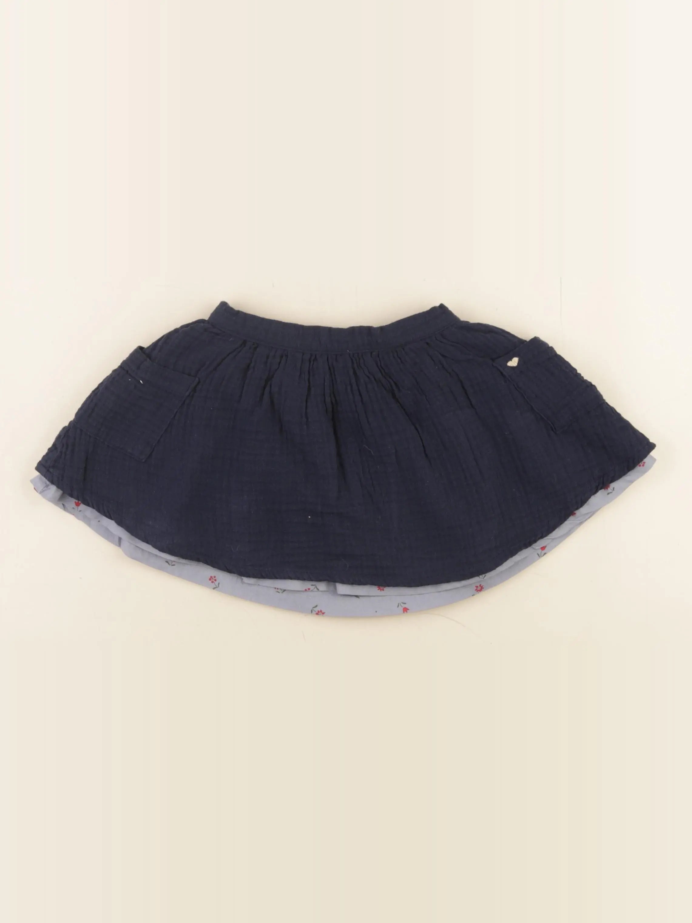 Vertbaudet - jupe bleu - 3 ans