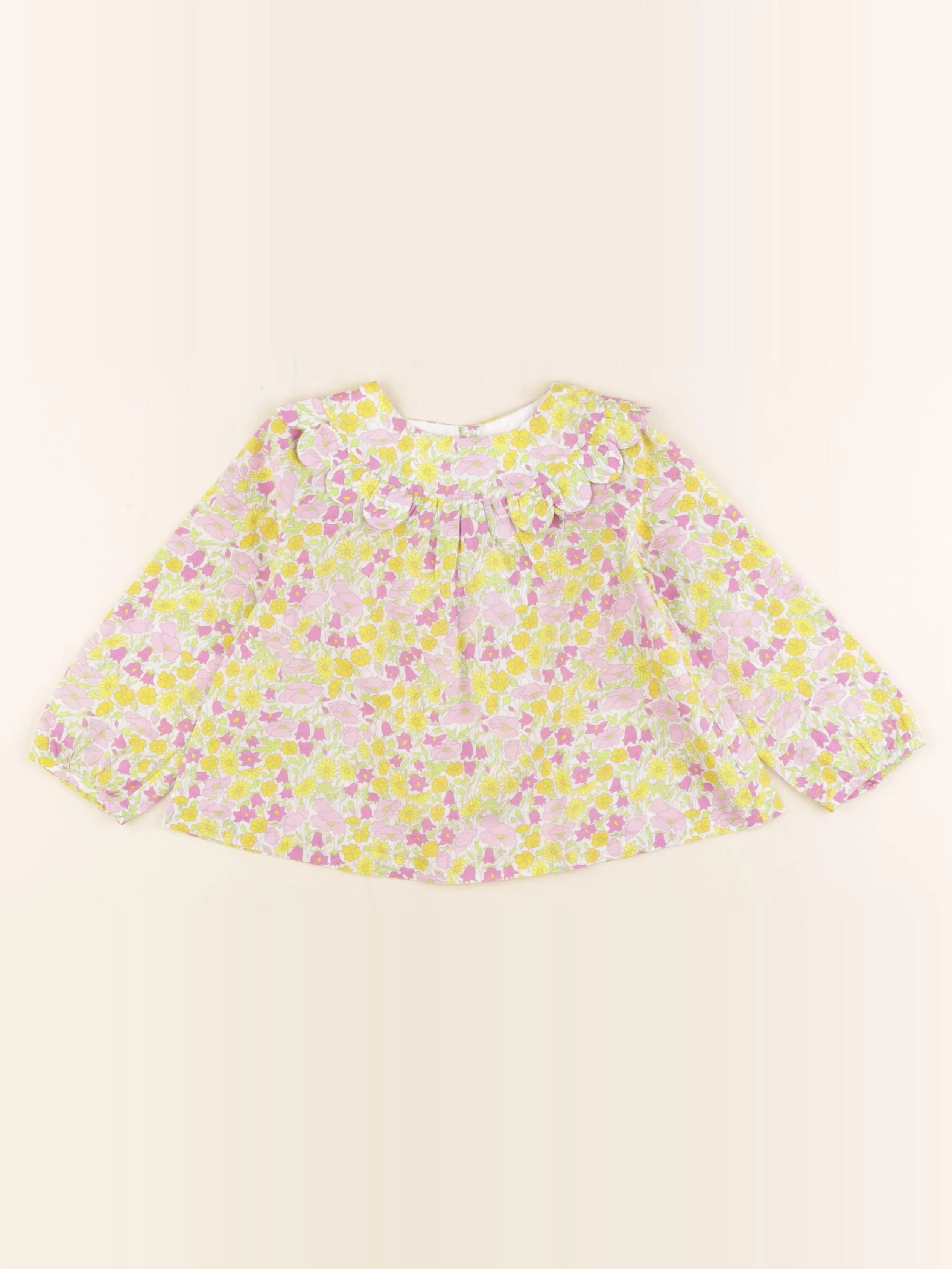 Jacadi - blouse liberty multicolore - 24 mois