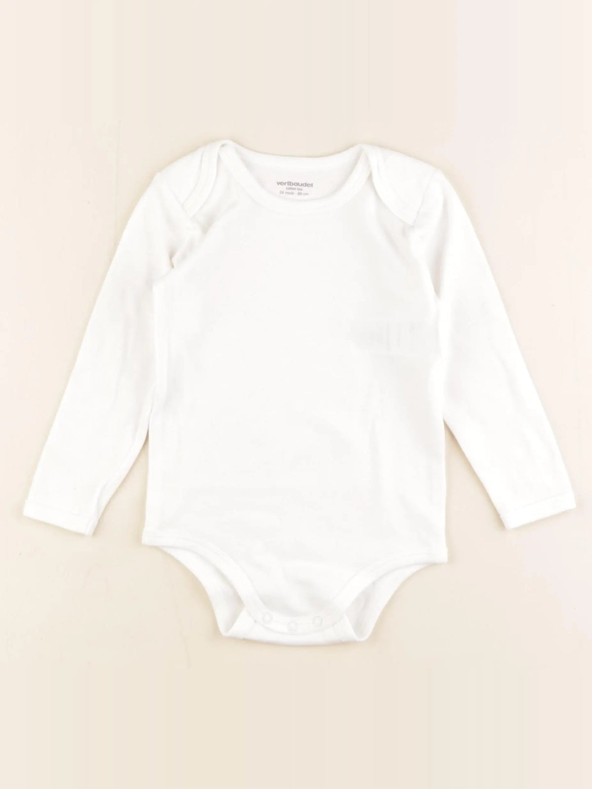 Vertbaudet - body blanc - 24 mois