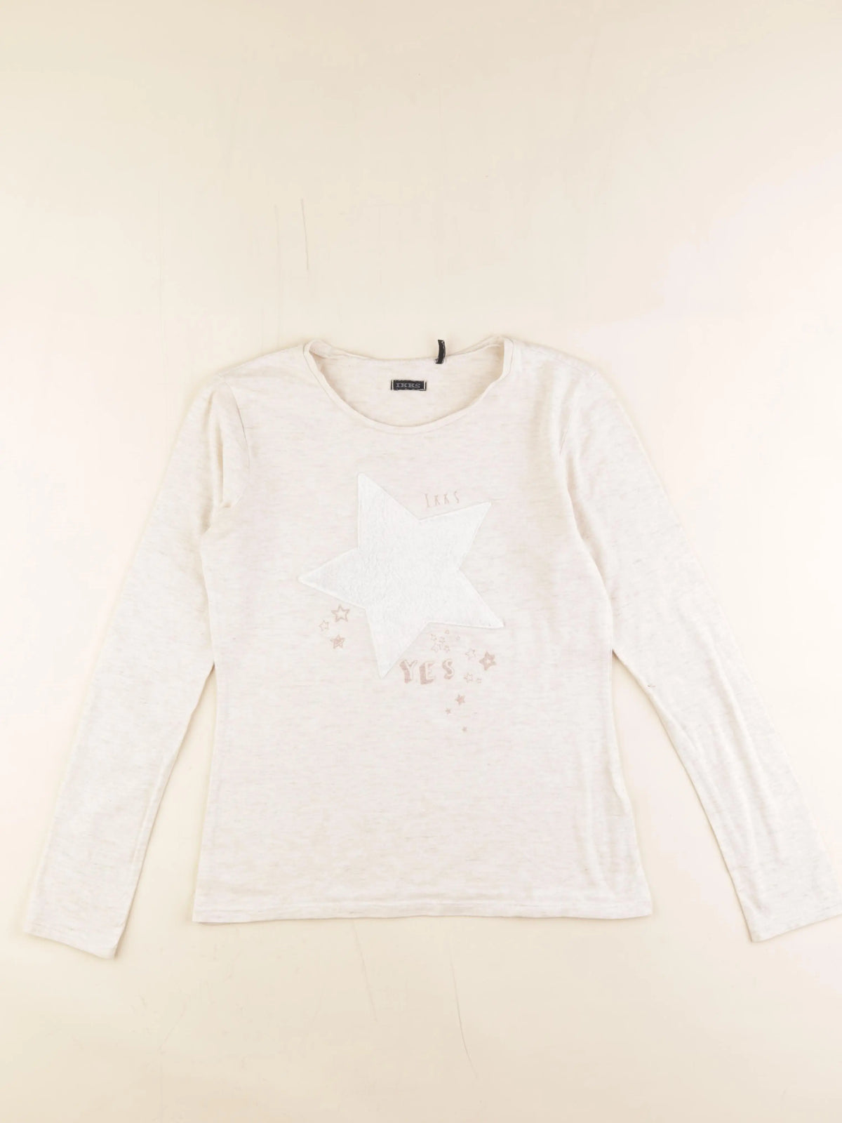 IKKS - tee-shirt beige - 12 ans