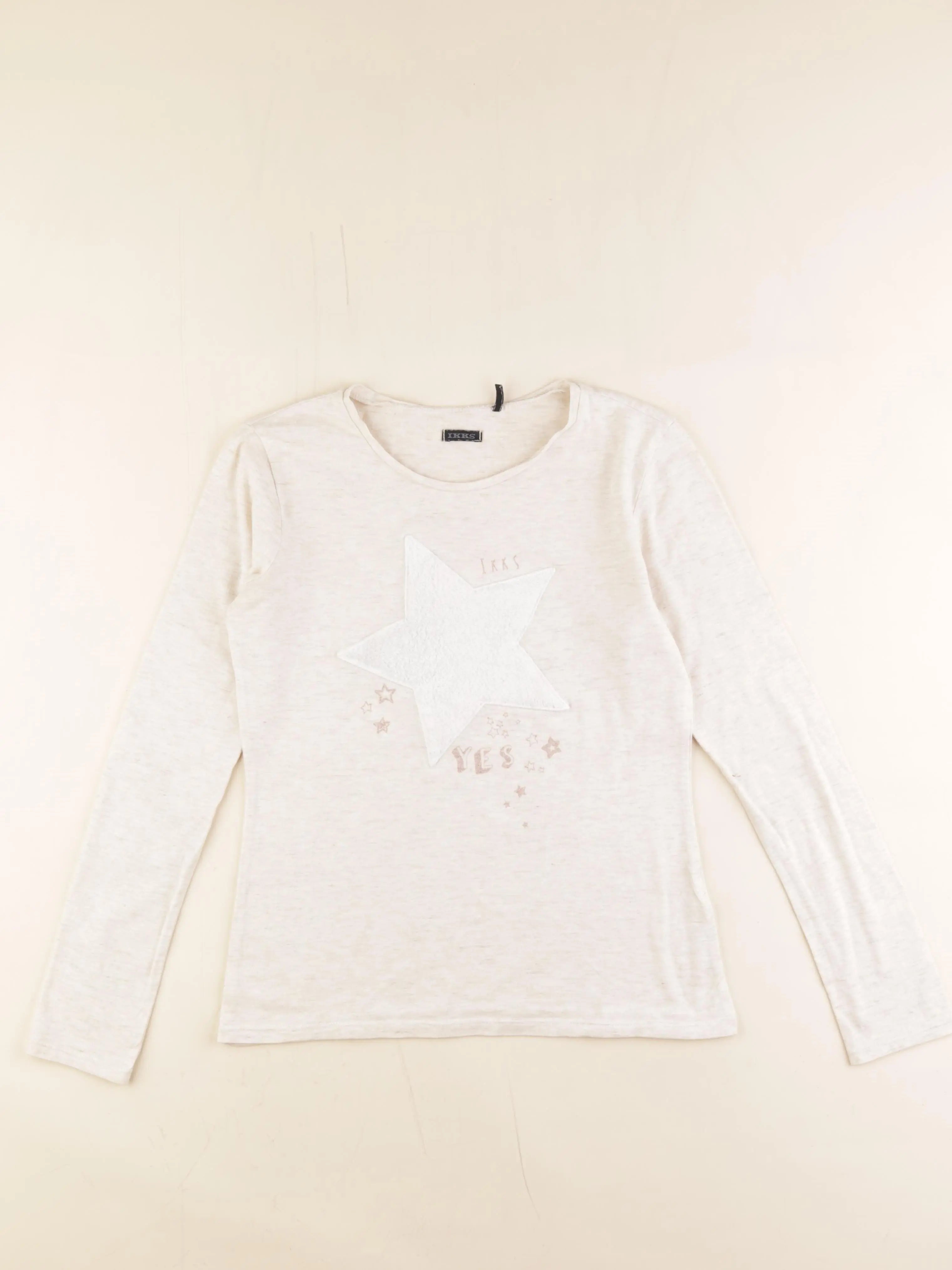 IKKS - tee-shirt beige - 12 ans