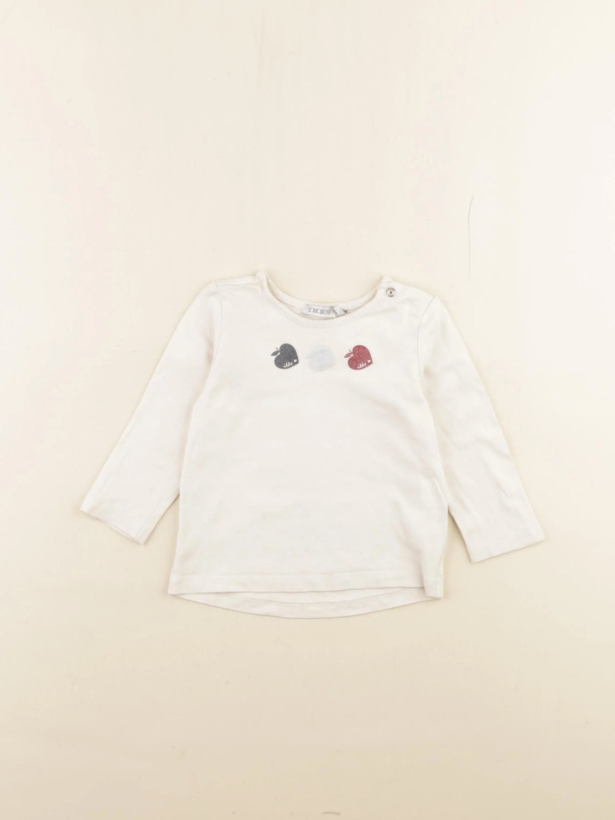 IKKS - tee-shirt beige - 12 mois