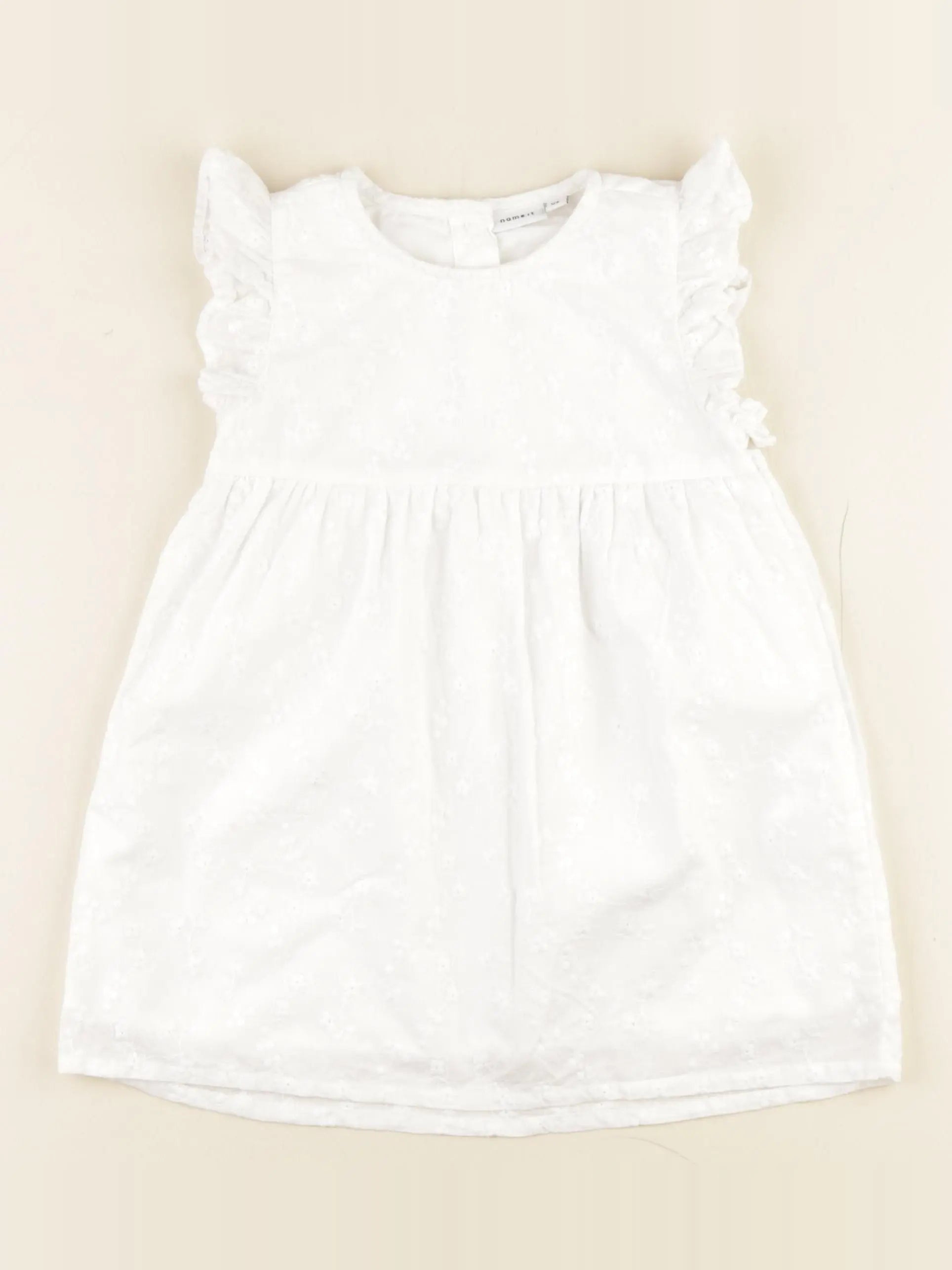 Name it - robe blanc - 12/18 mois