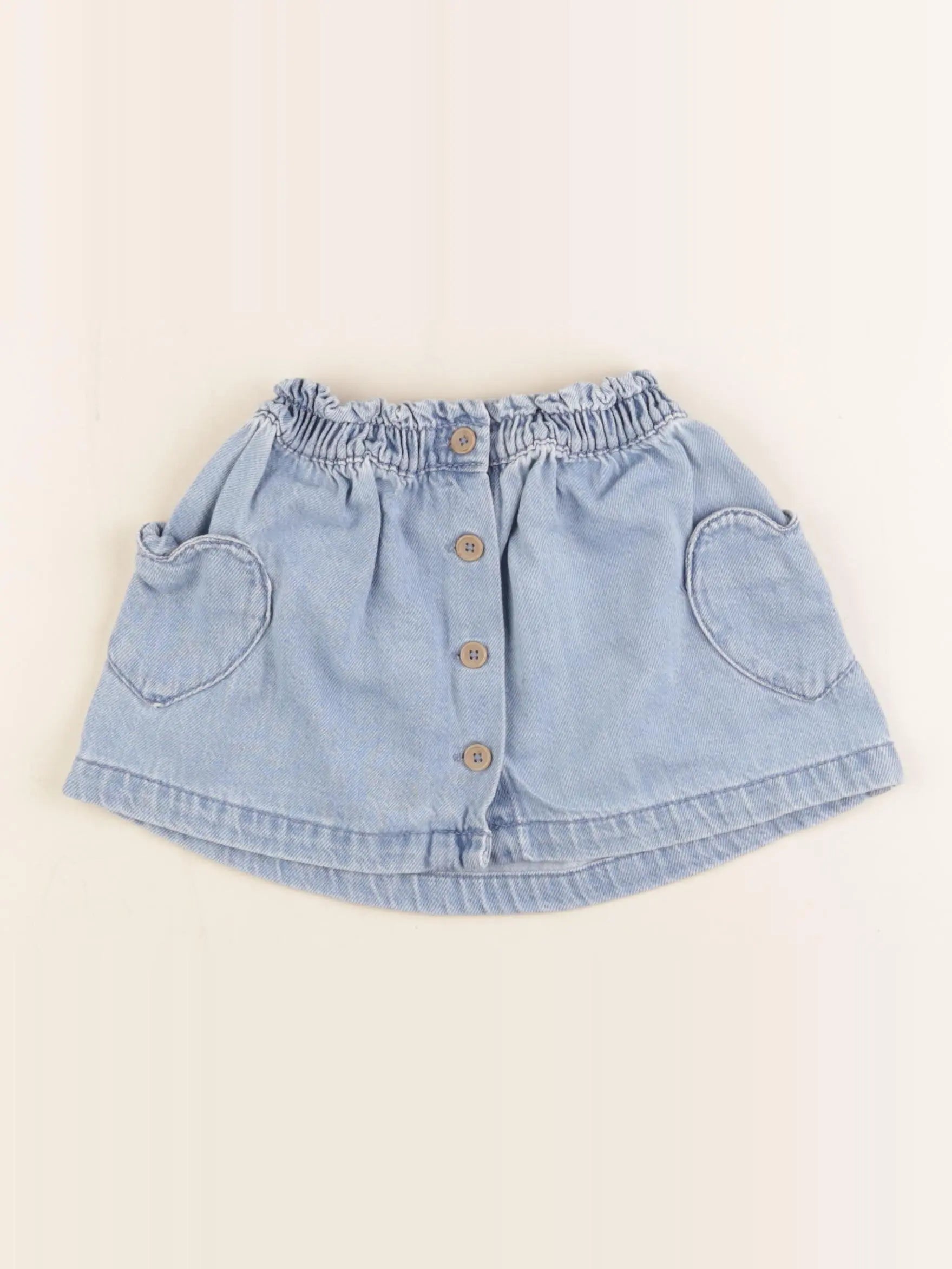 Vertbaudet - jupe bleu - 18 mois