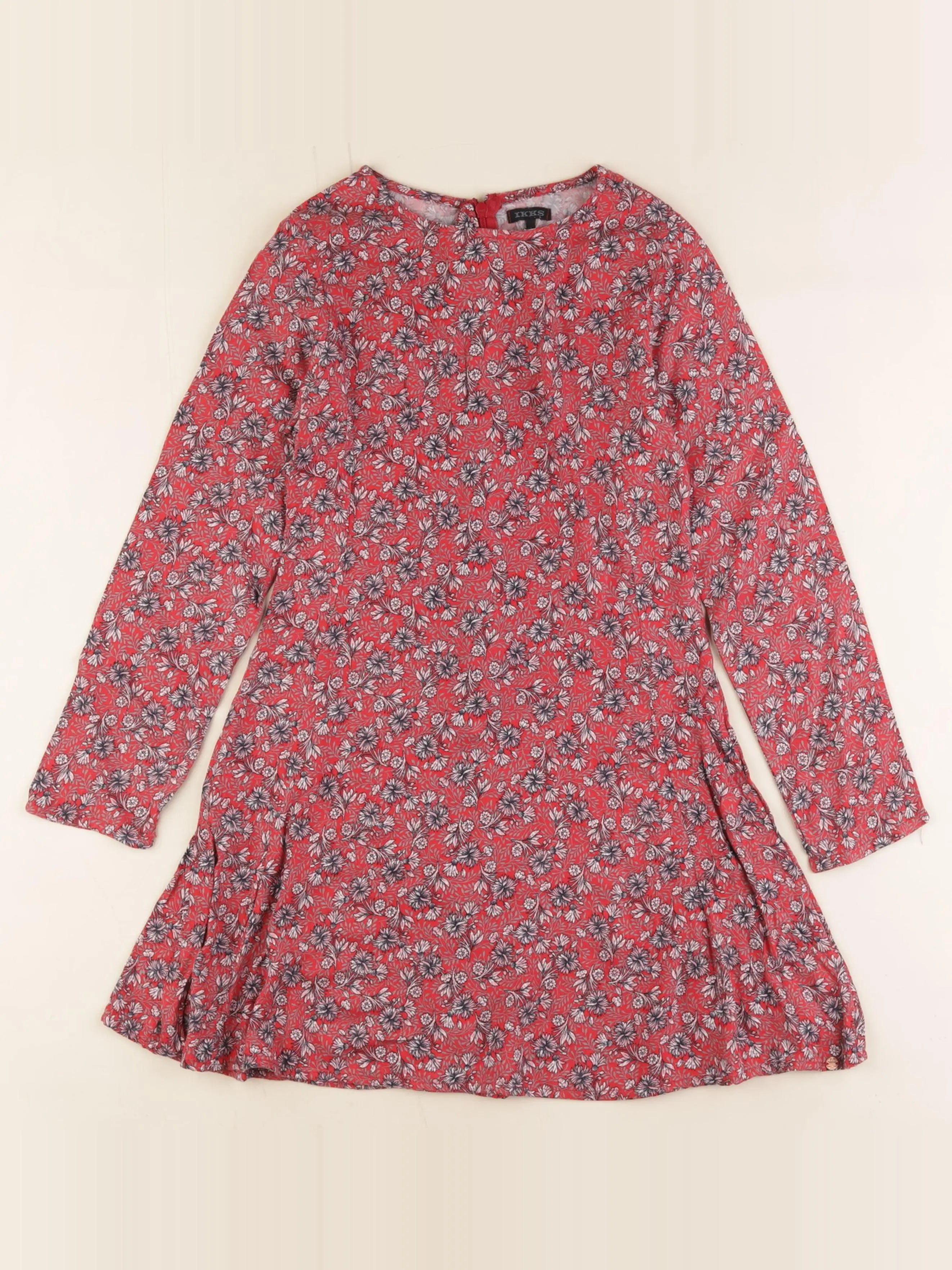 IKKS - robe rouge - 8 ans