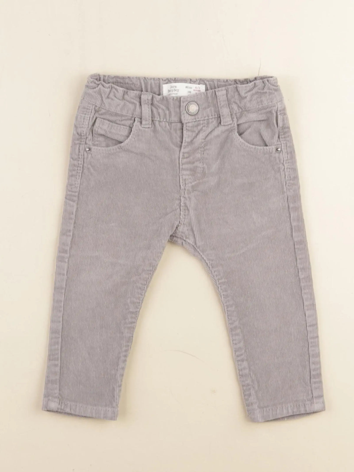 Zara - pantalon gris - 6/9 mois