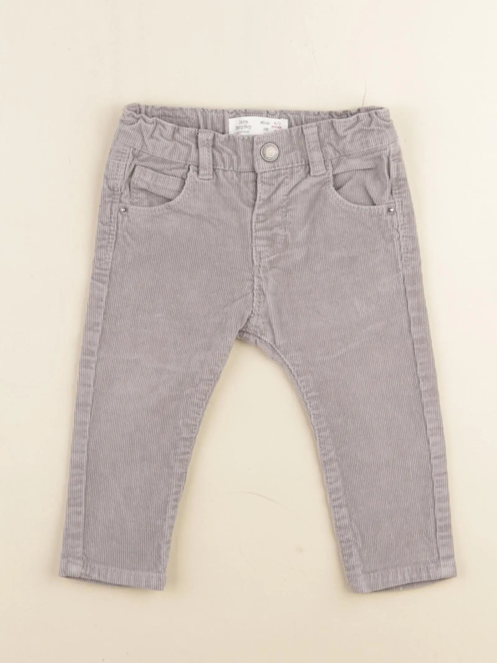 Zara - pantalon gris - 6/9 mois