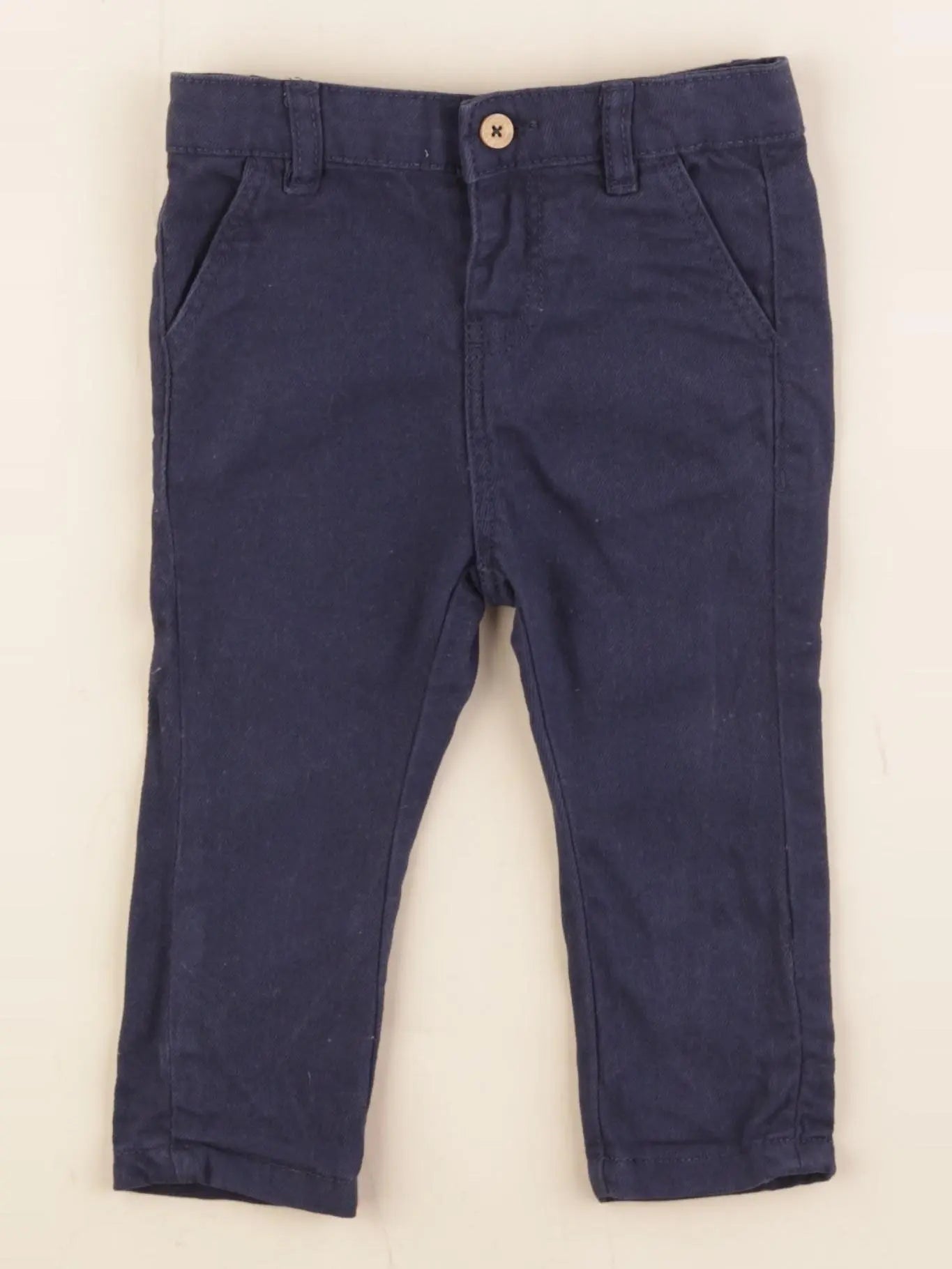 Vertbaudet - pantalon bleu - 6 mois