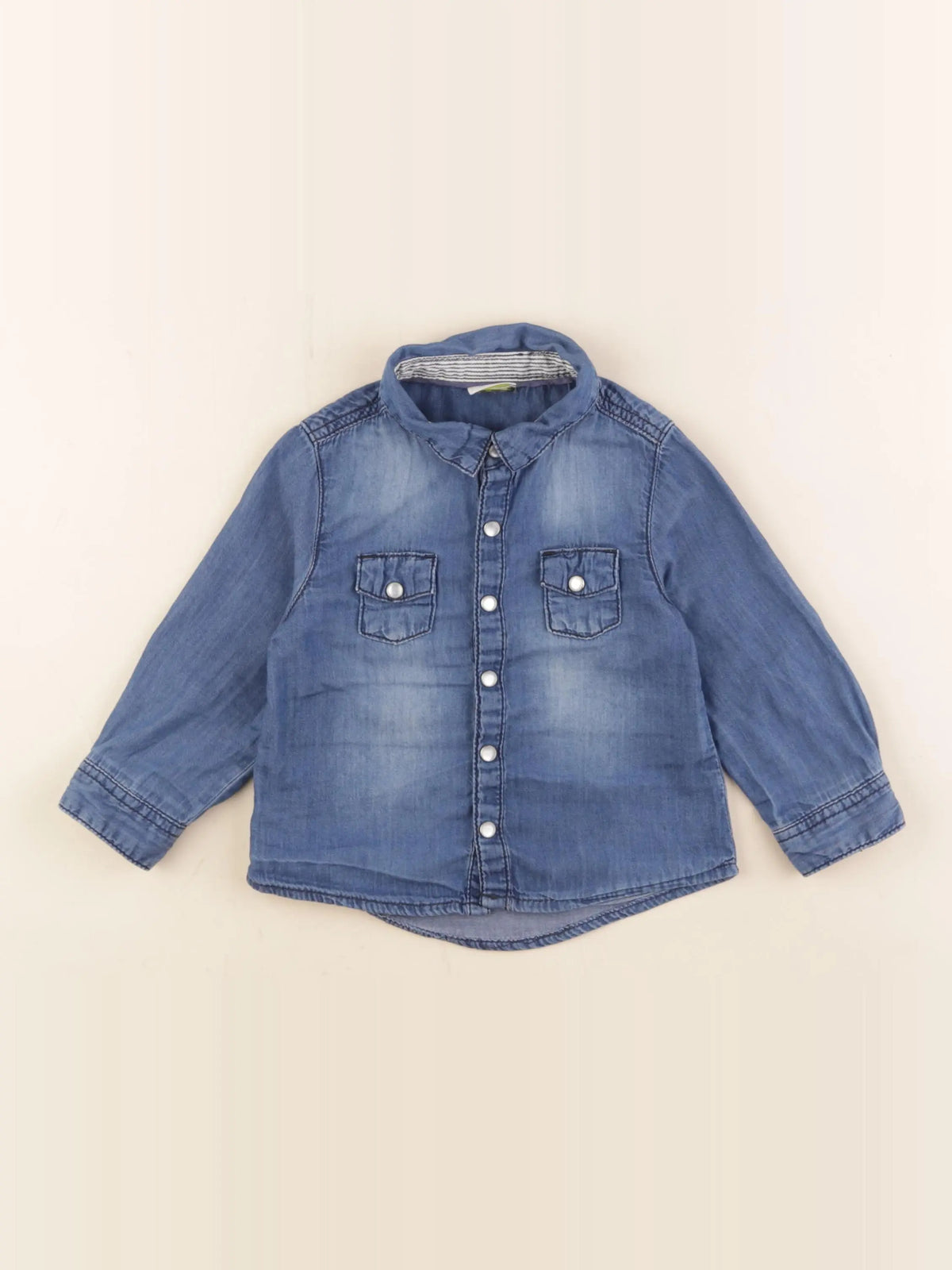 Tape à l'oeil - chemise bleu - 18 mois