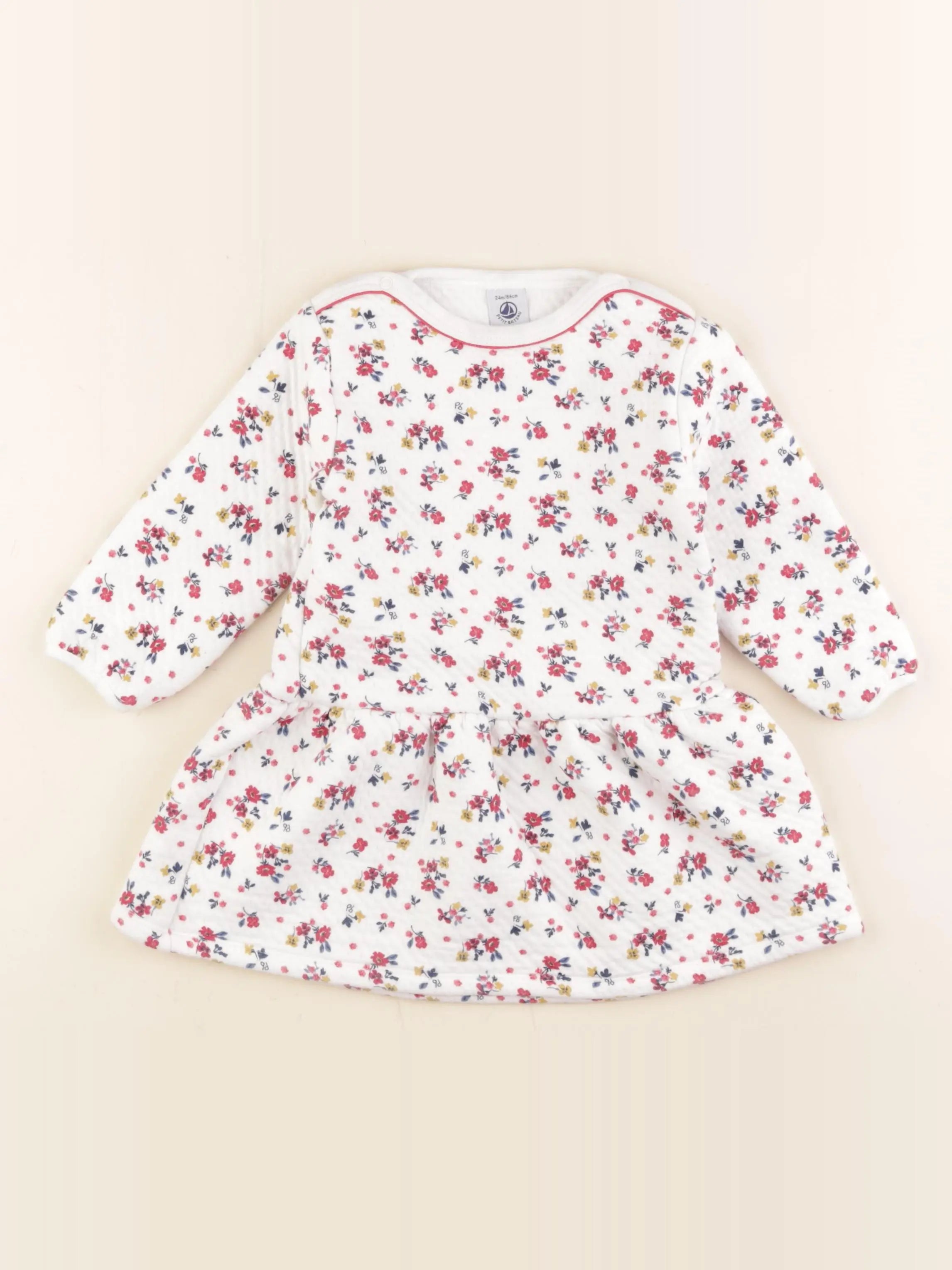 Petit Bateau - robe multicolore - 24 mois