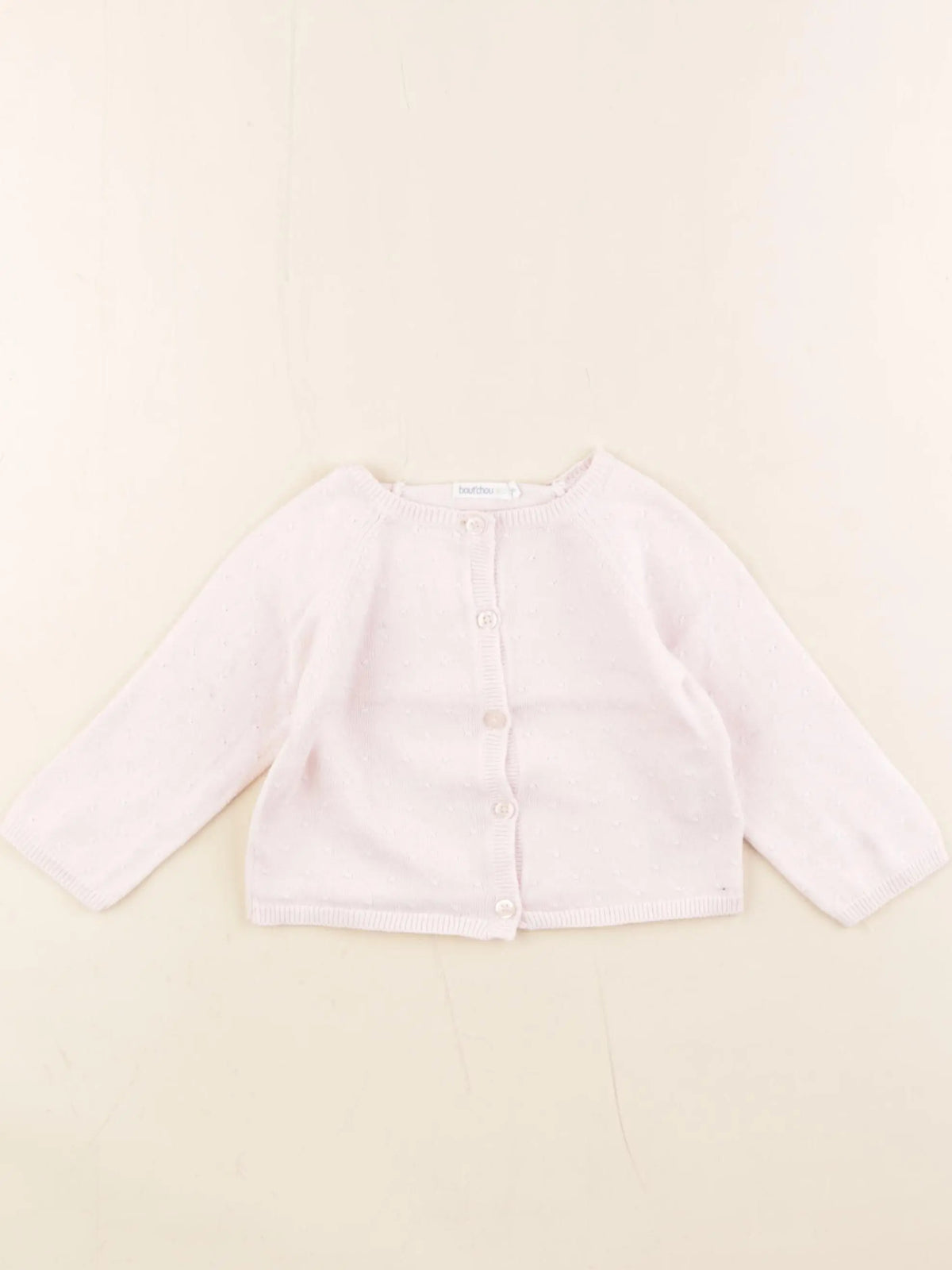 Boutchou - gilet rose - 6 mois