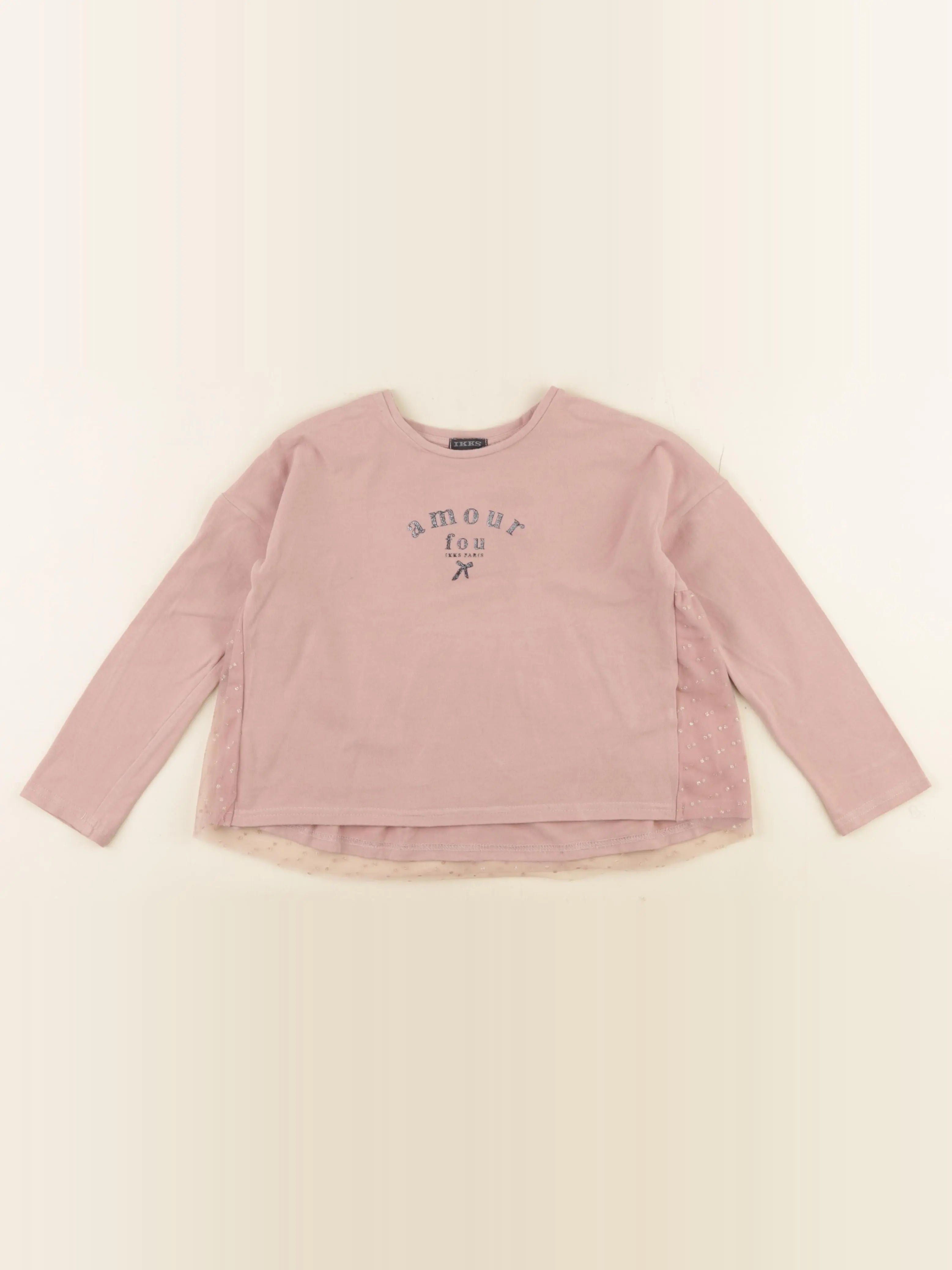 IKKS - tee-shirt rose - 6 ans