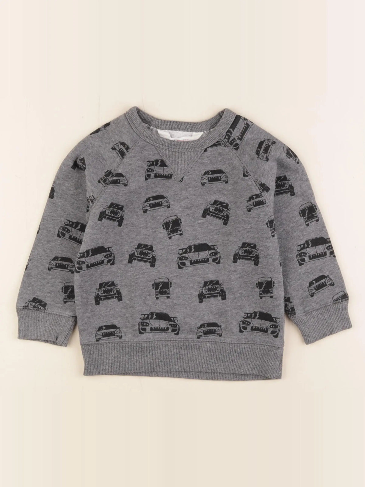 H&M - sweat gris - 18/24 mois