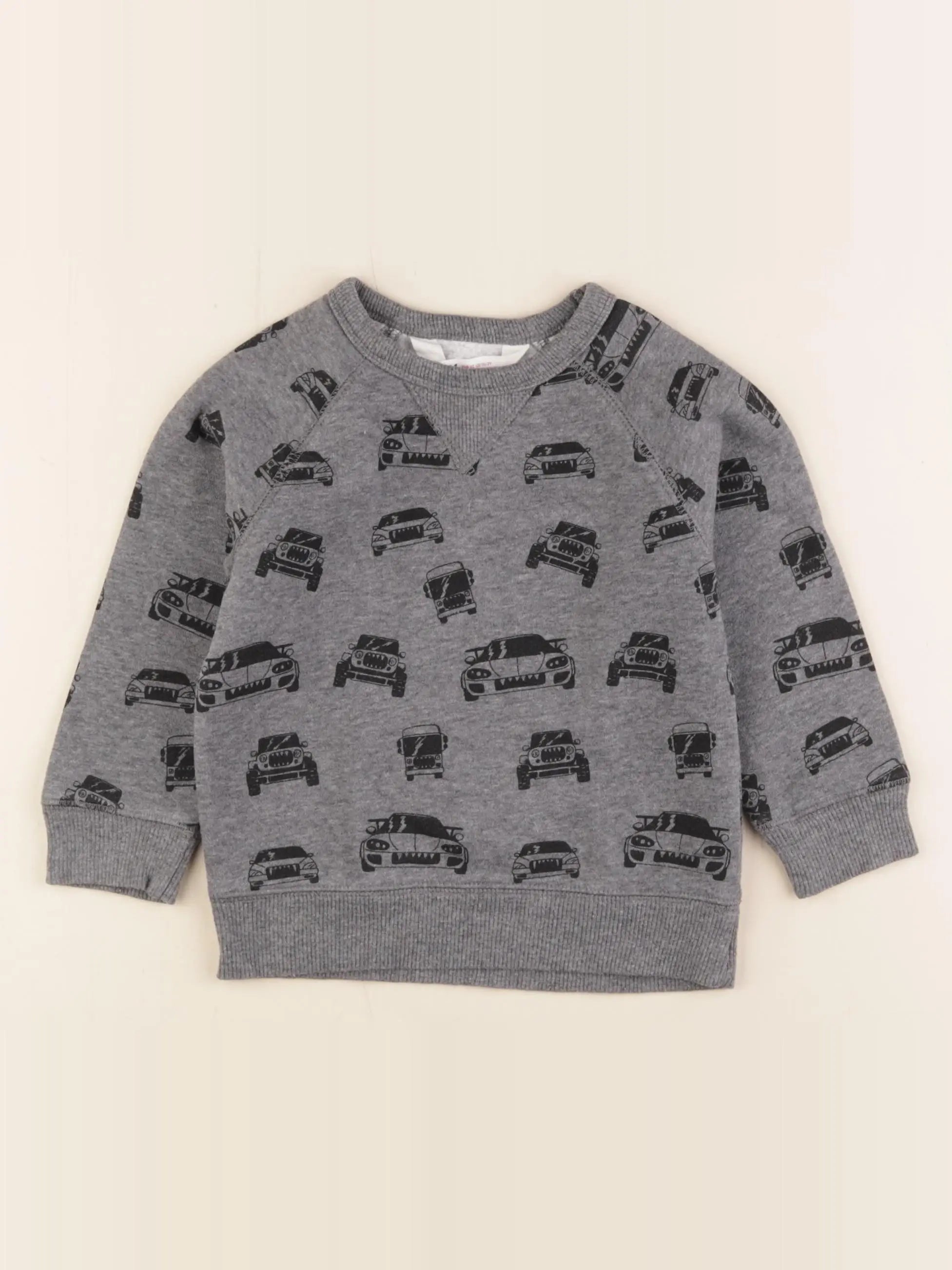 H&M - sweat gris - 18/24 mois