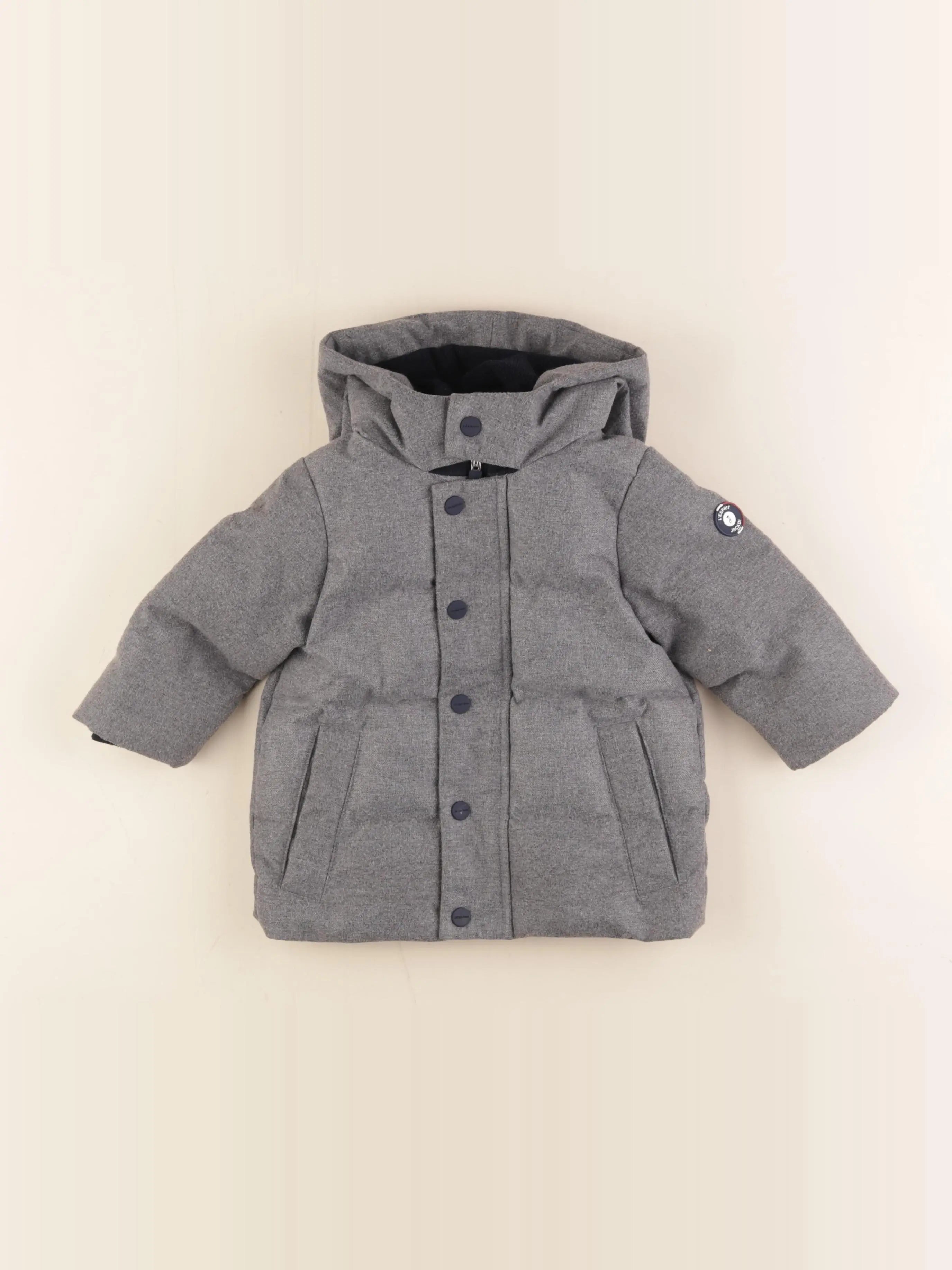 Jacadi - manteau gris - 12 mois