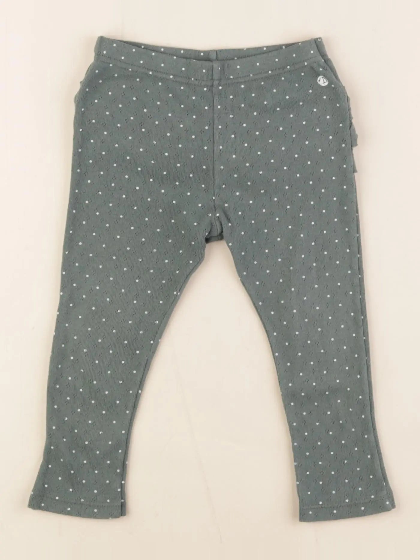 Petit Bateau - legging vert - 18 mois
