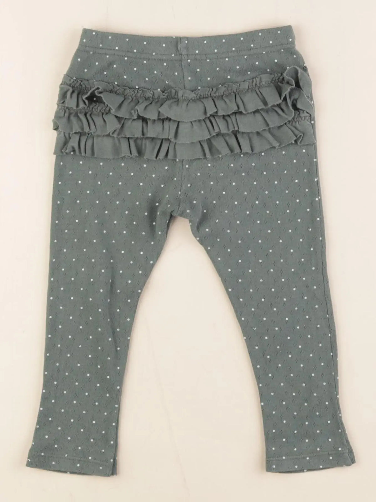 Petit Bateau - legging vert - 18 mois