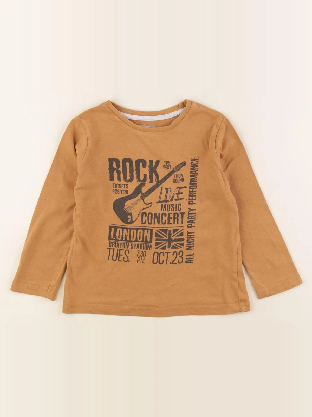 Vertbaudet - tee-shirt marron - 4 ans
