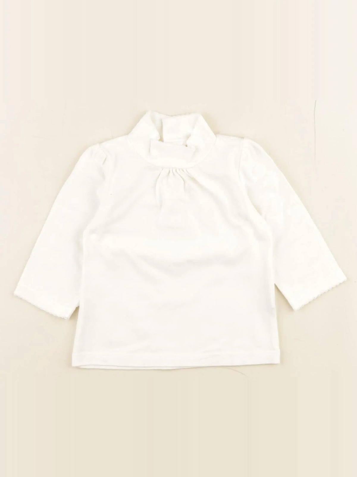 Vertbaudet - tee-shirt beige - 3 mois