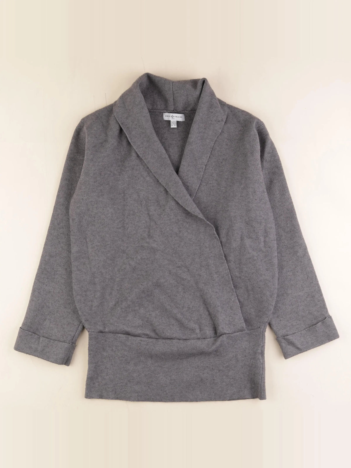 Envie de fraise - gilet grossesse gris - 34 à 36