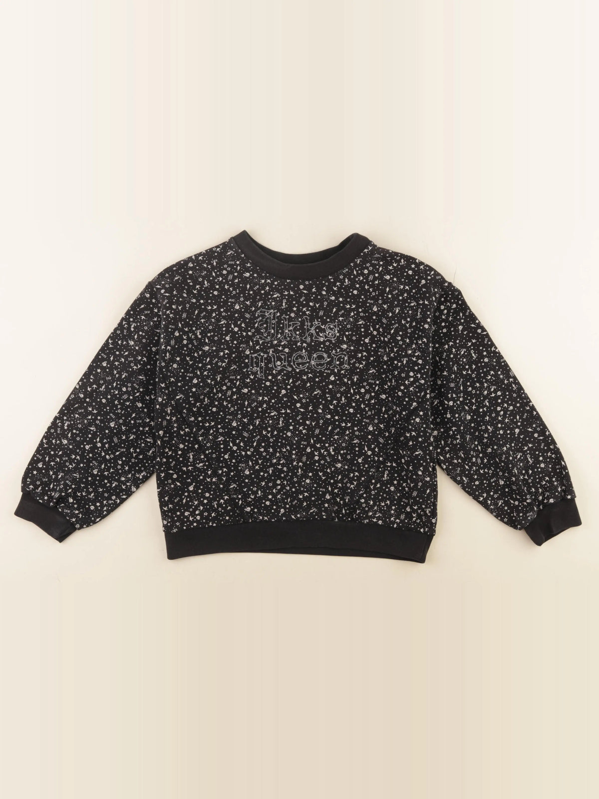 IKKS - sweat noir - 10 ans