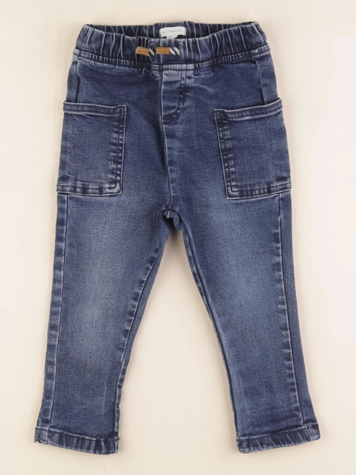 Vertbaudet - jegging bleu - 24 mois