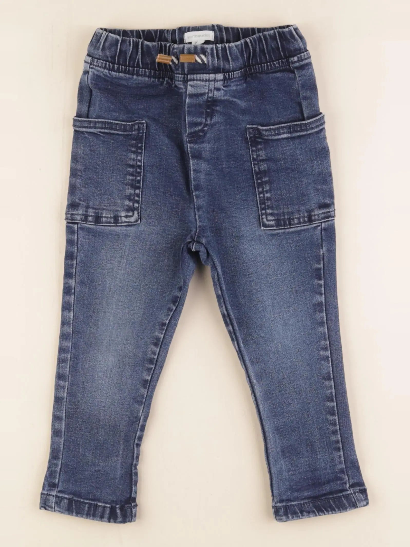 Vertbaudet - jegging bleu - 24 mois