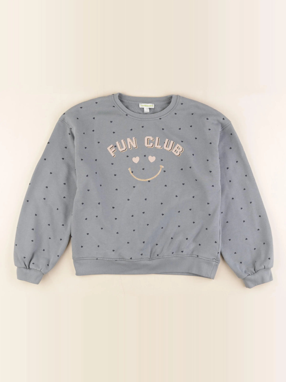 Vertbaudet - sweat bleu - 10 ans