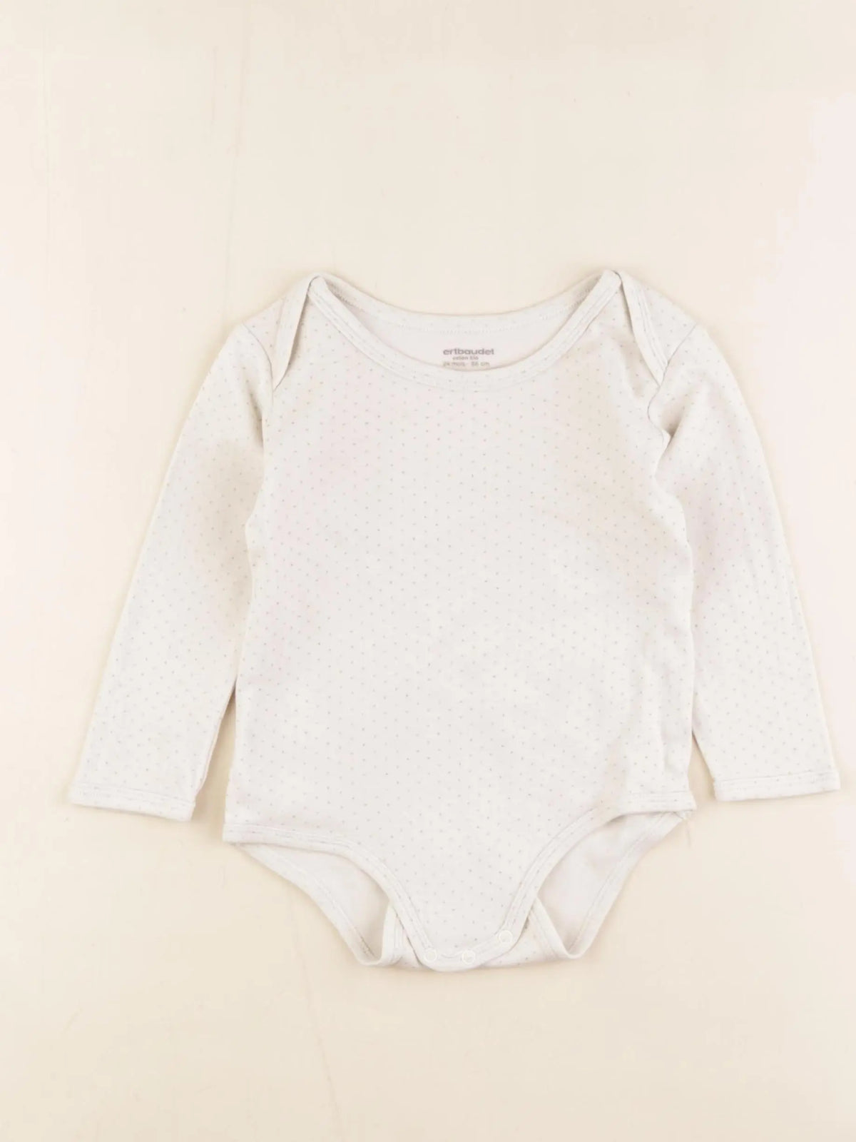 Vertbaudet - body beige - 24 mois