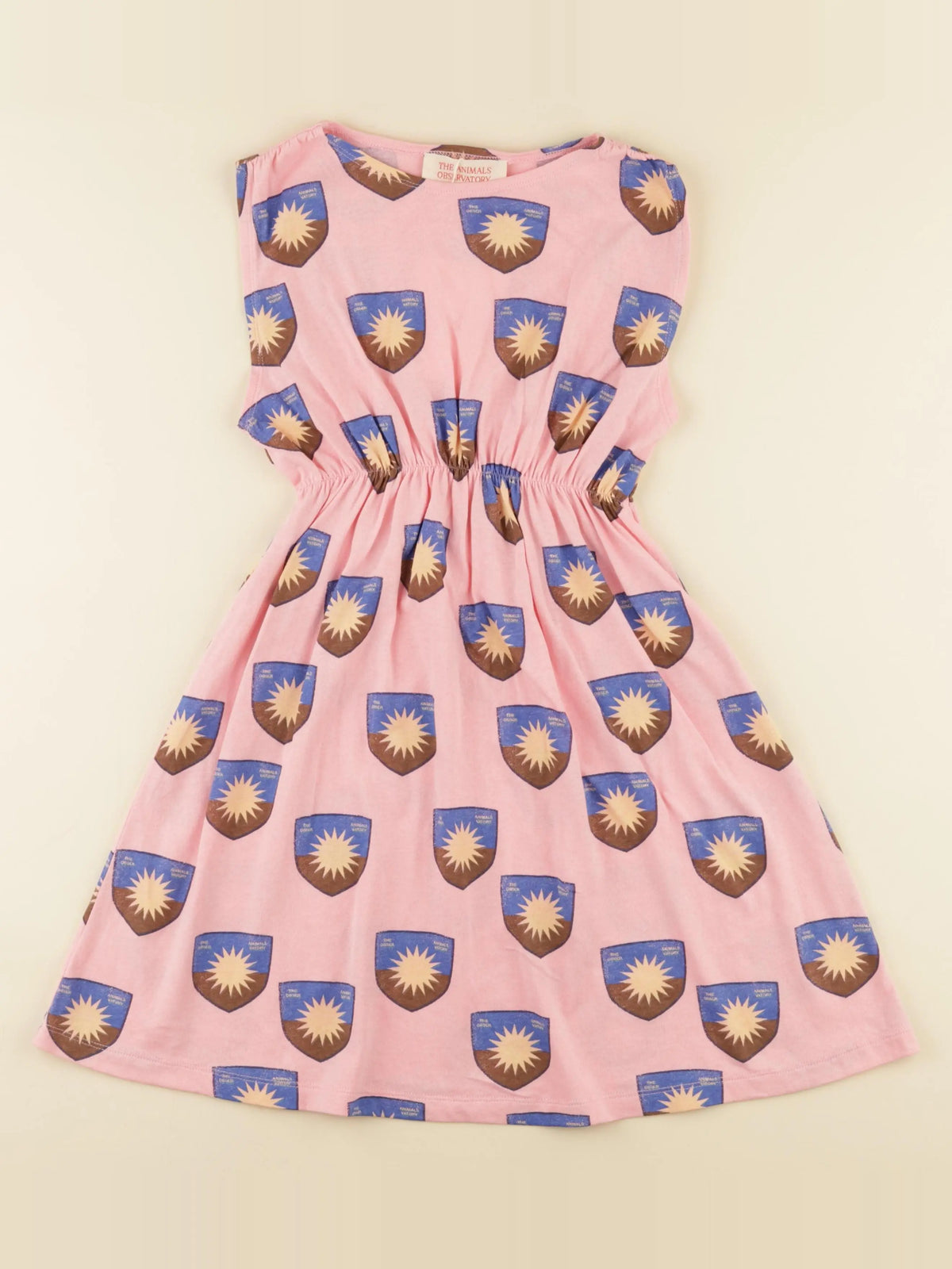 Robe imprimé au dos rose